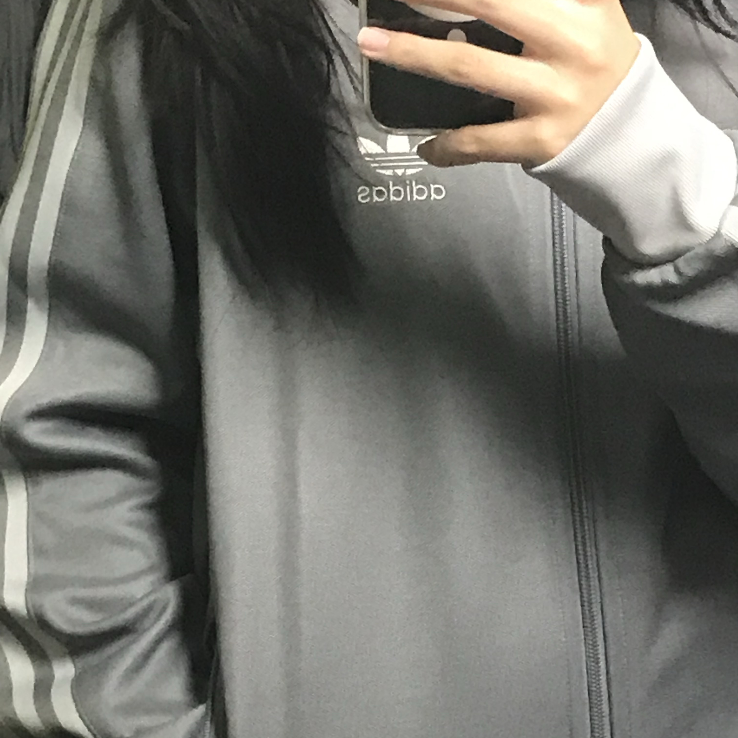 Adidas Adicolor Classic Beckenbauer Track Top Grey Three Grey Two - KR Sizing 착용 스타일
