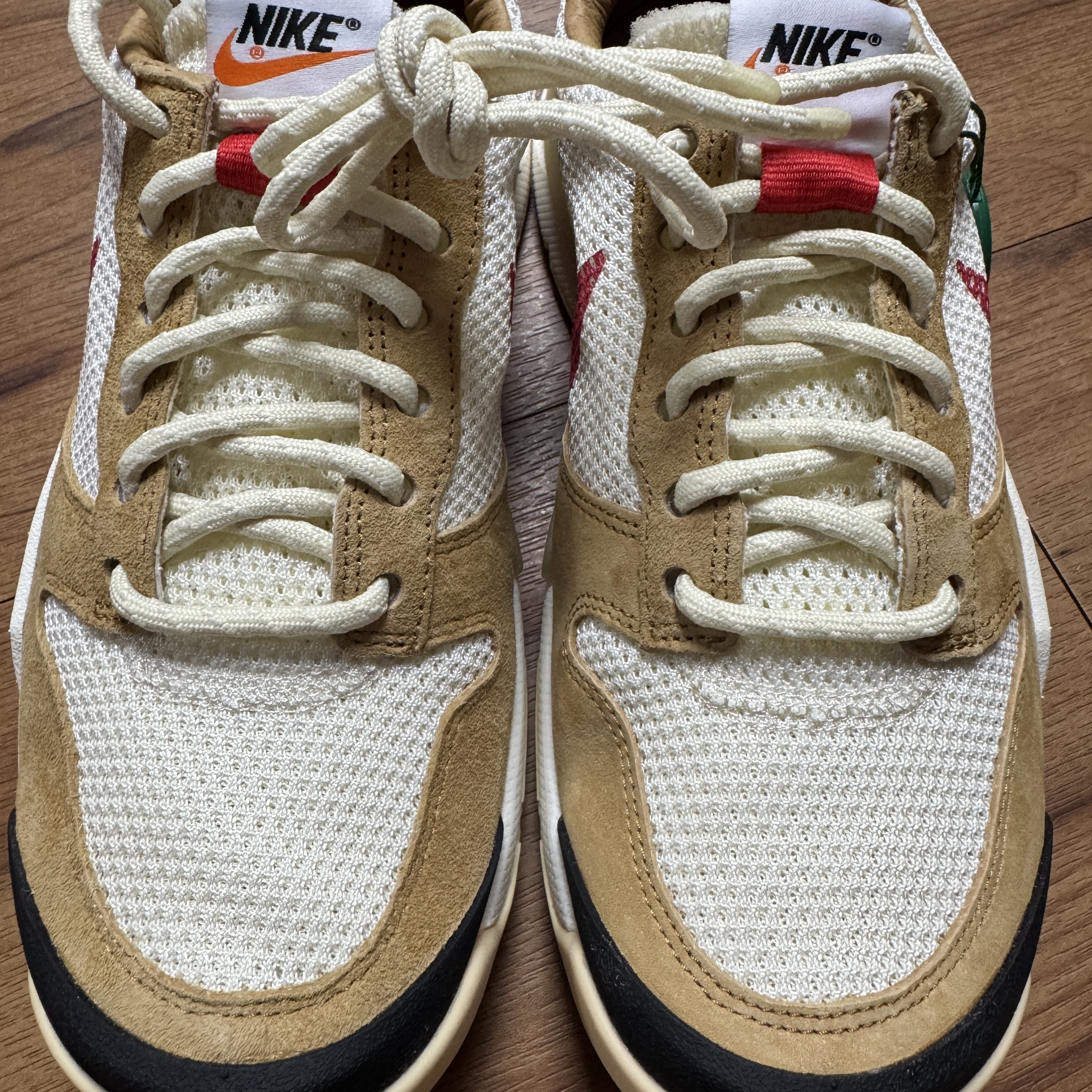 Nike x Tom Sachs Mars Yard Shoe 3.0 Space Camp, Nike x Tom Sachs General Purpose Shoe Light Cream 착용 스타일 - 3