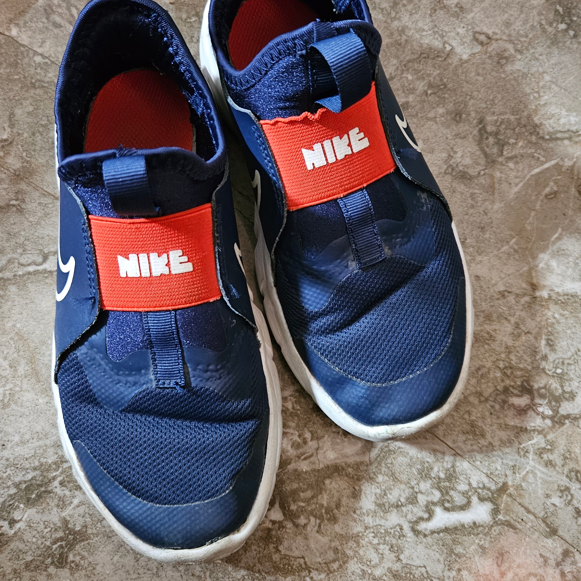 (PS) Nike Flex Runner 2 Midnight Navy Picante Red White 착용 스타일