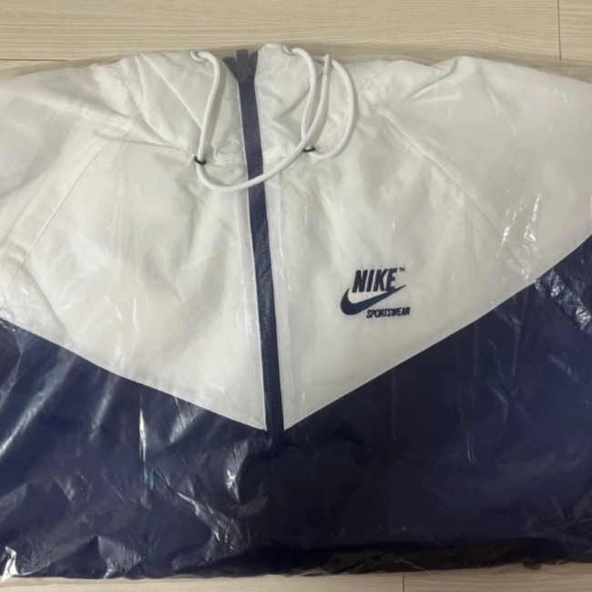 Nike Windrunner Woven Lined Jacket White Blue Void - Asia 착용 스타일