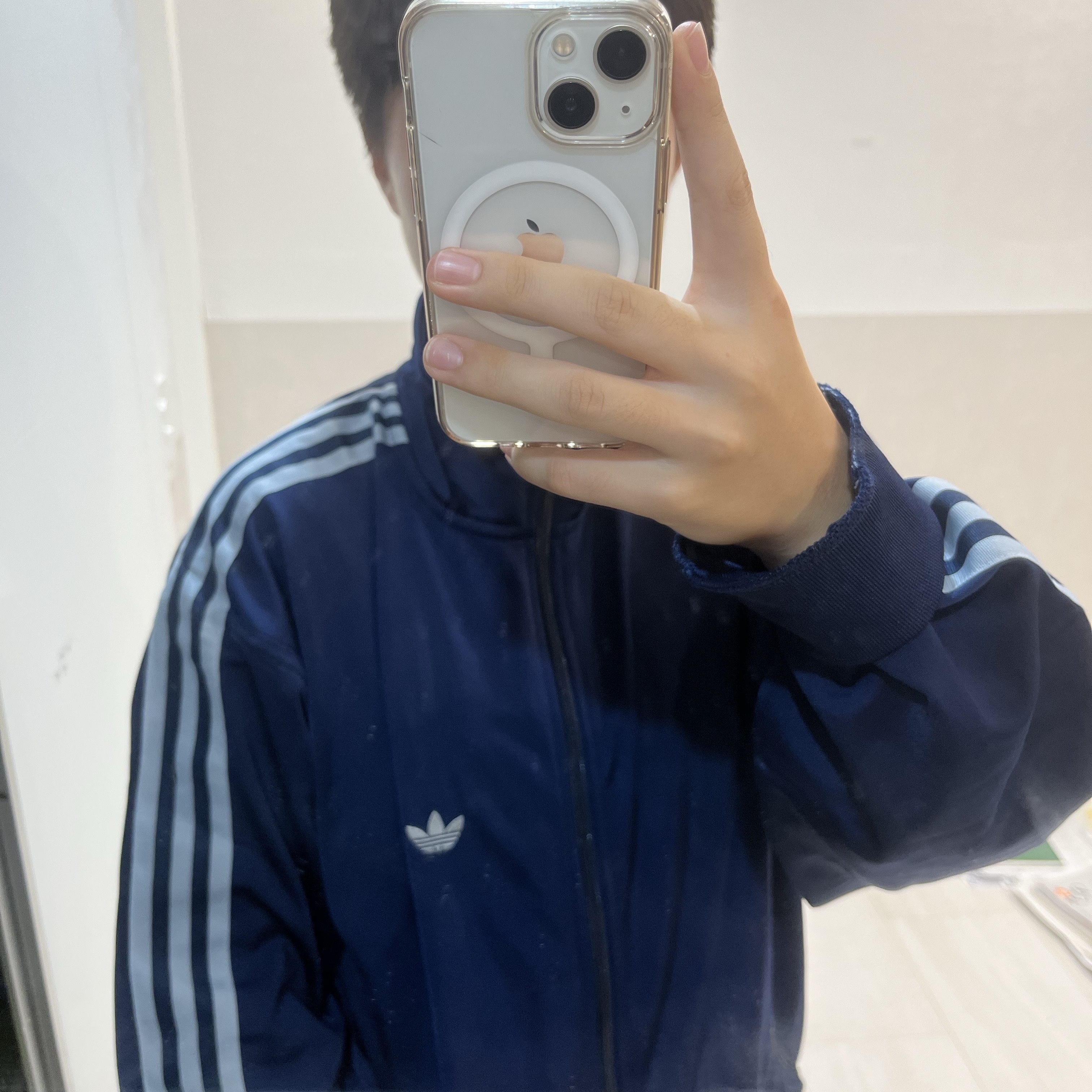 Adidas Originals Beckenbauer Track Jacket Night Indigo - KR Sizing 착용 스타일