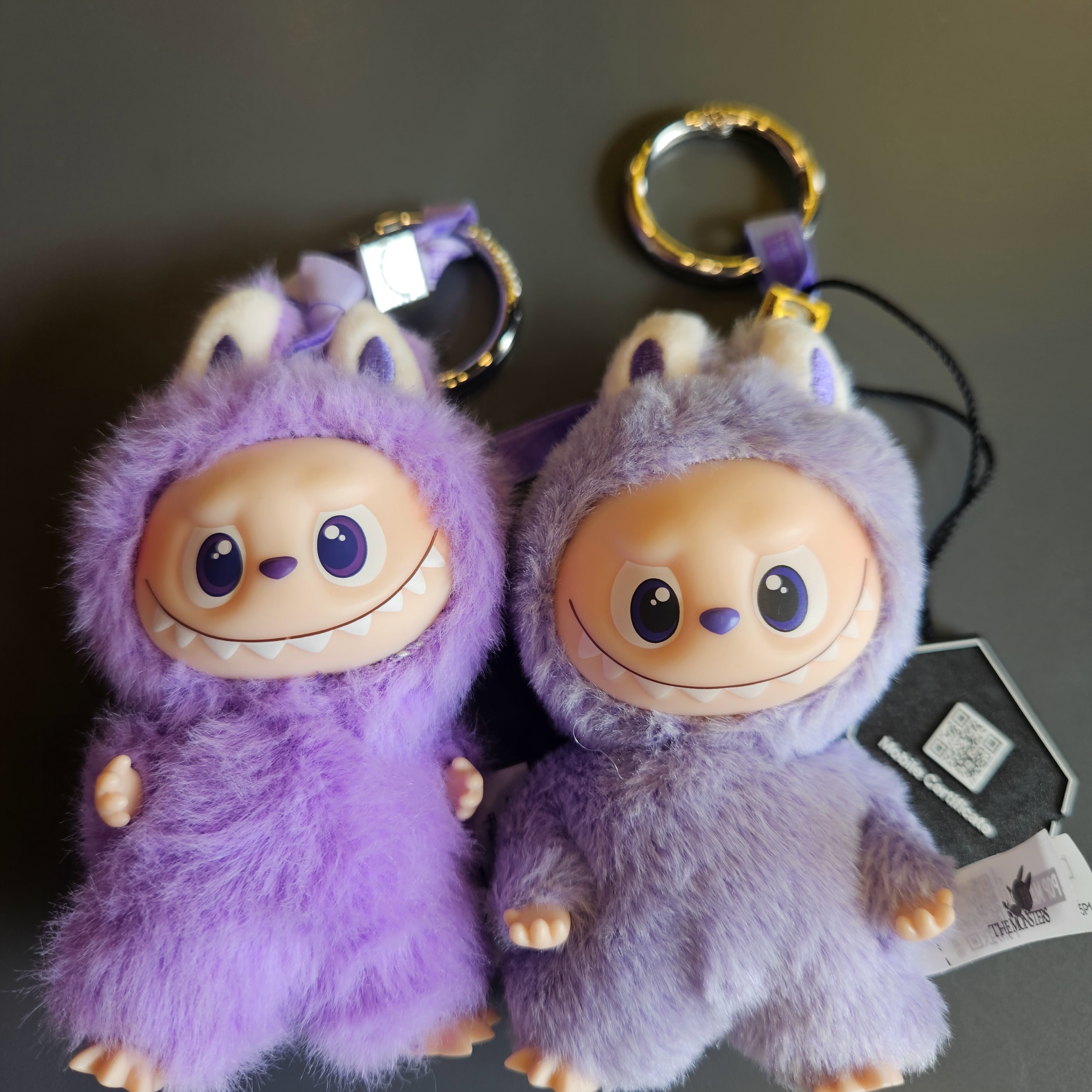 McDonald's Grimace Coin Purse Purple, Pop Mart Labubu The Monsters Pin For Love Series Vinyl Plush Pendant (N-Z) T (Opened Case) 착용 스타일 - 4