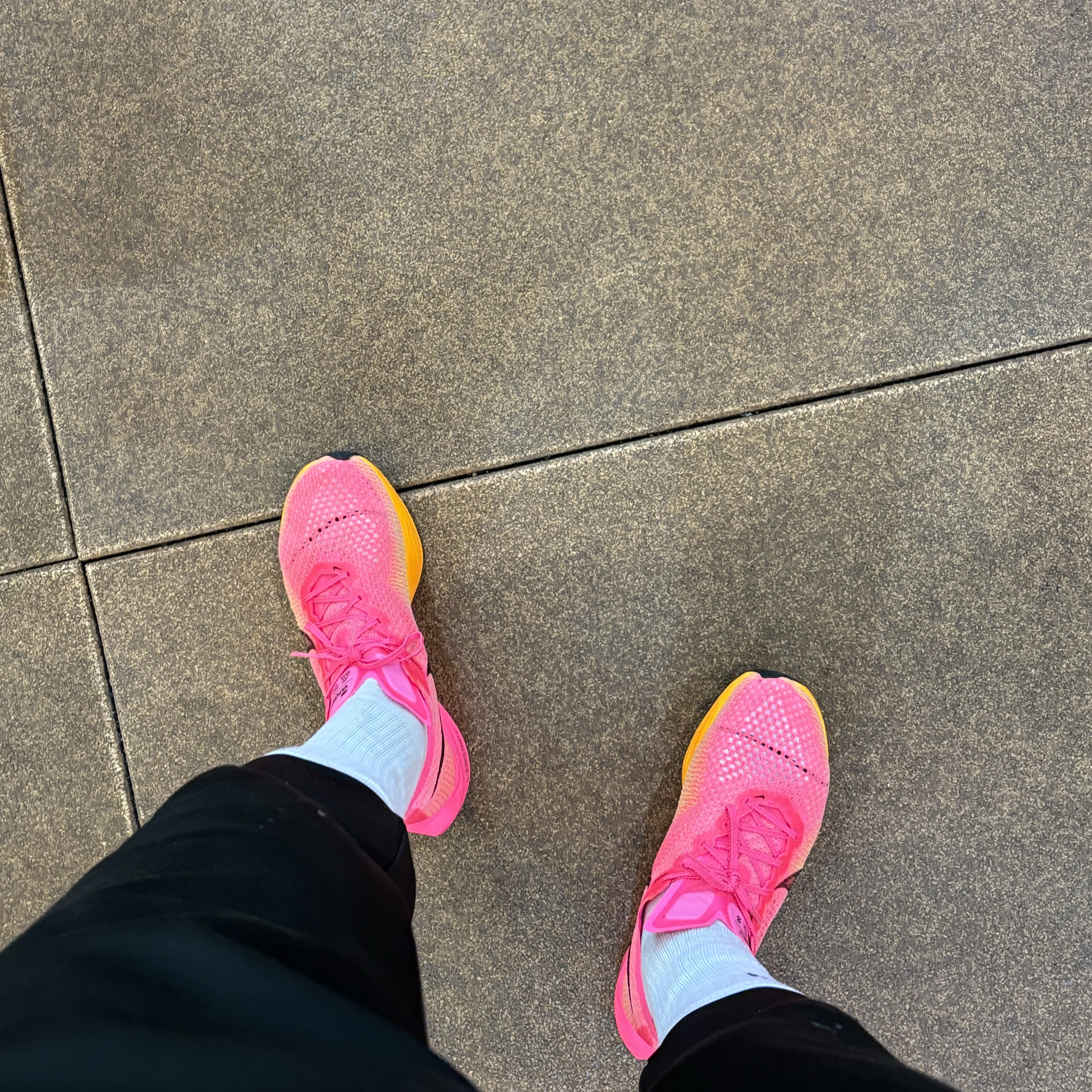 Nike ZoomX Vaporfly Next% 3 Hyper Pink 착용 스타일 - 2