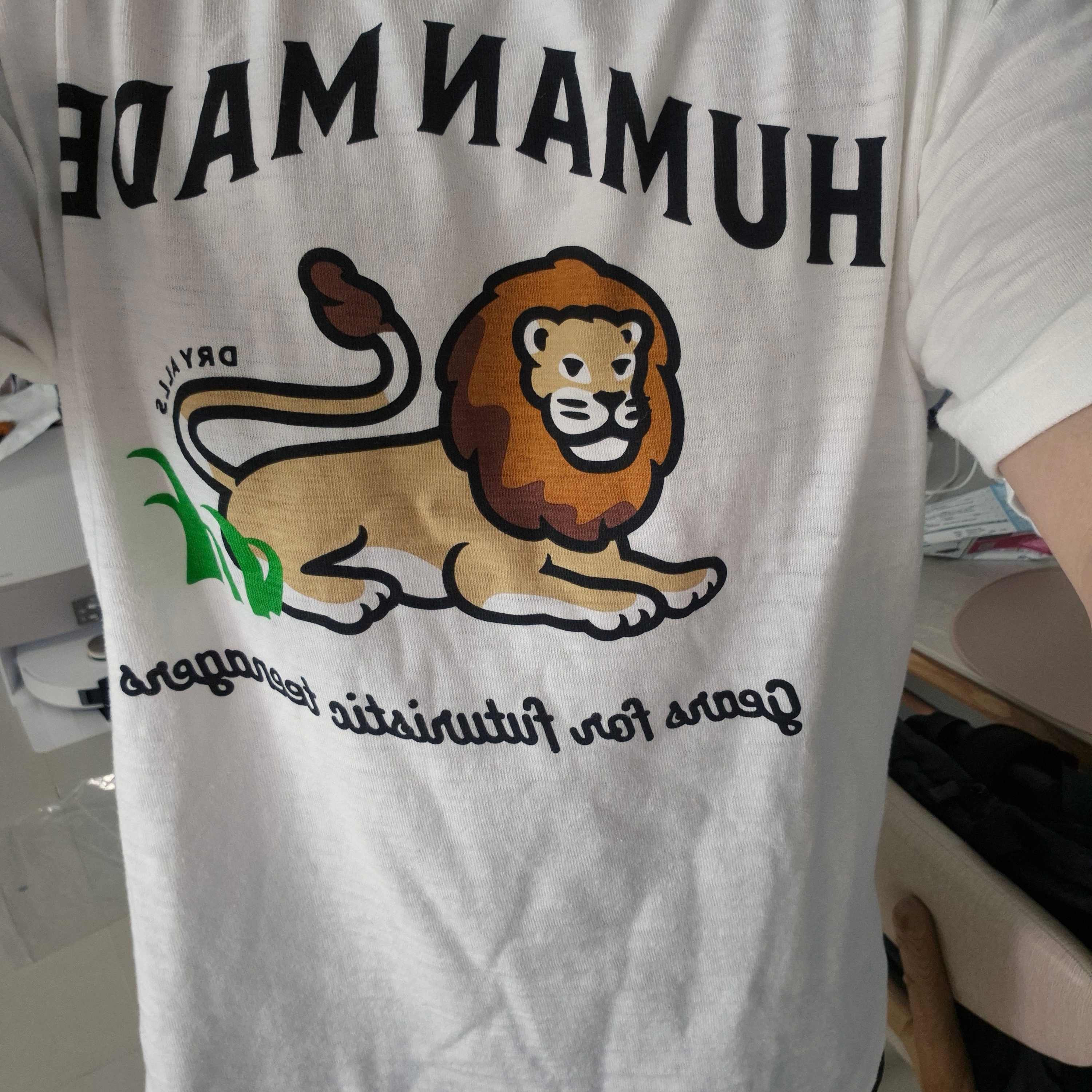 Human Made Lion T-Shirt White 착용 스타일