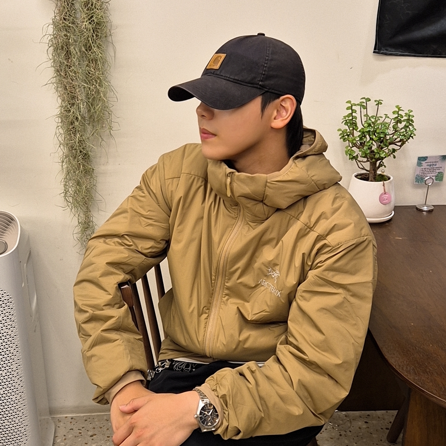 Arc'teryx Atom Hoody Canvas 착용 스타일