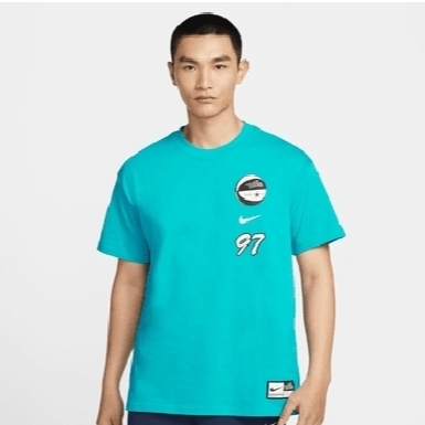 Nike Max 90 Basketball T-Shirt Dusty Cactus - Asia 착용 스타일