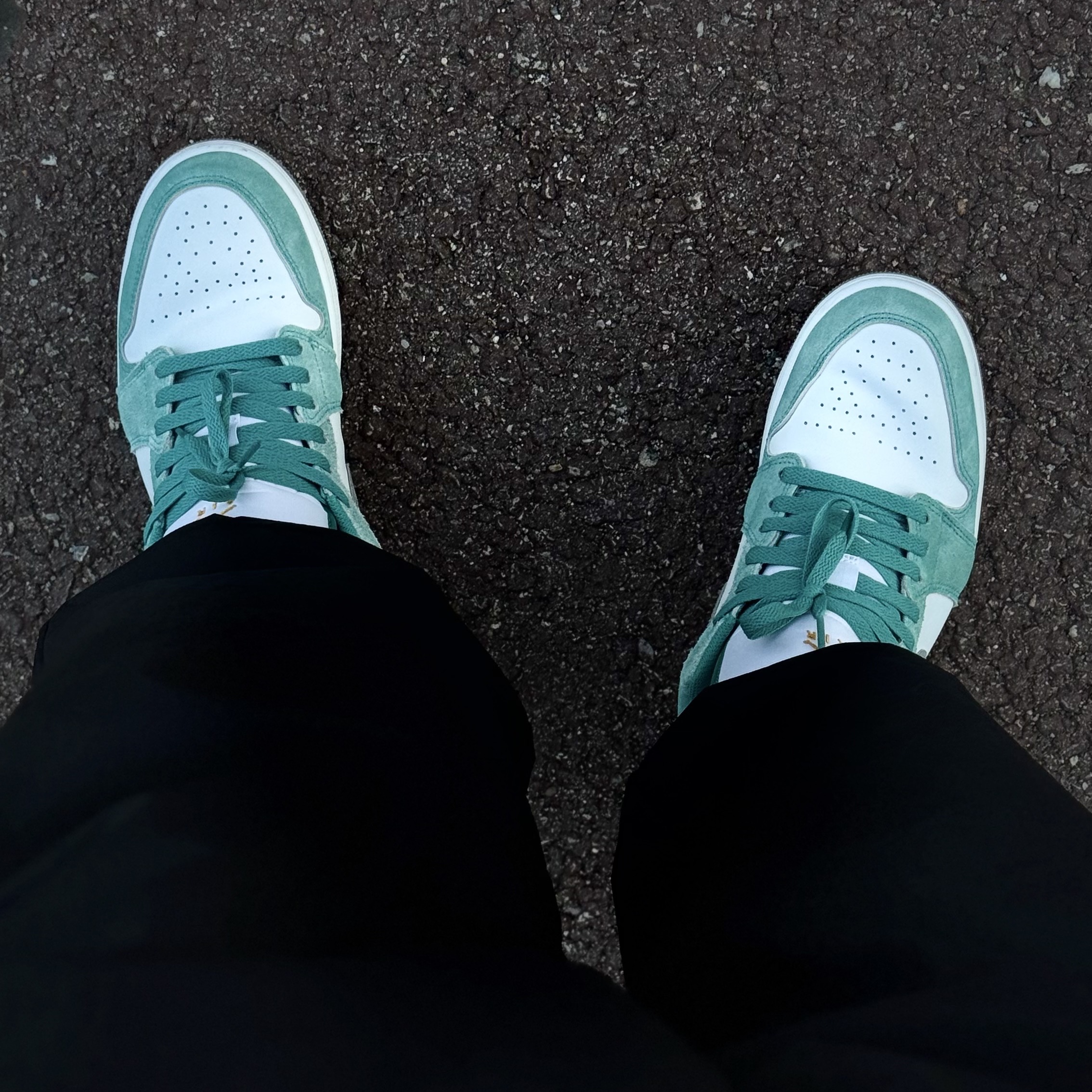 Jordan 1 Low SE New Emerald 착용 스타일