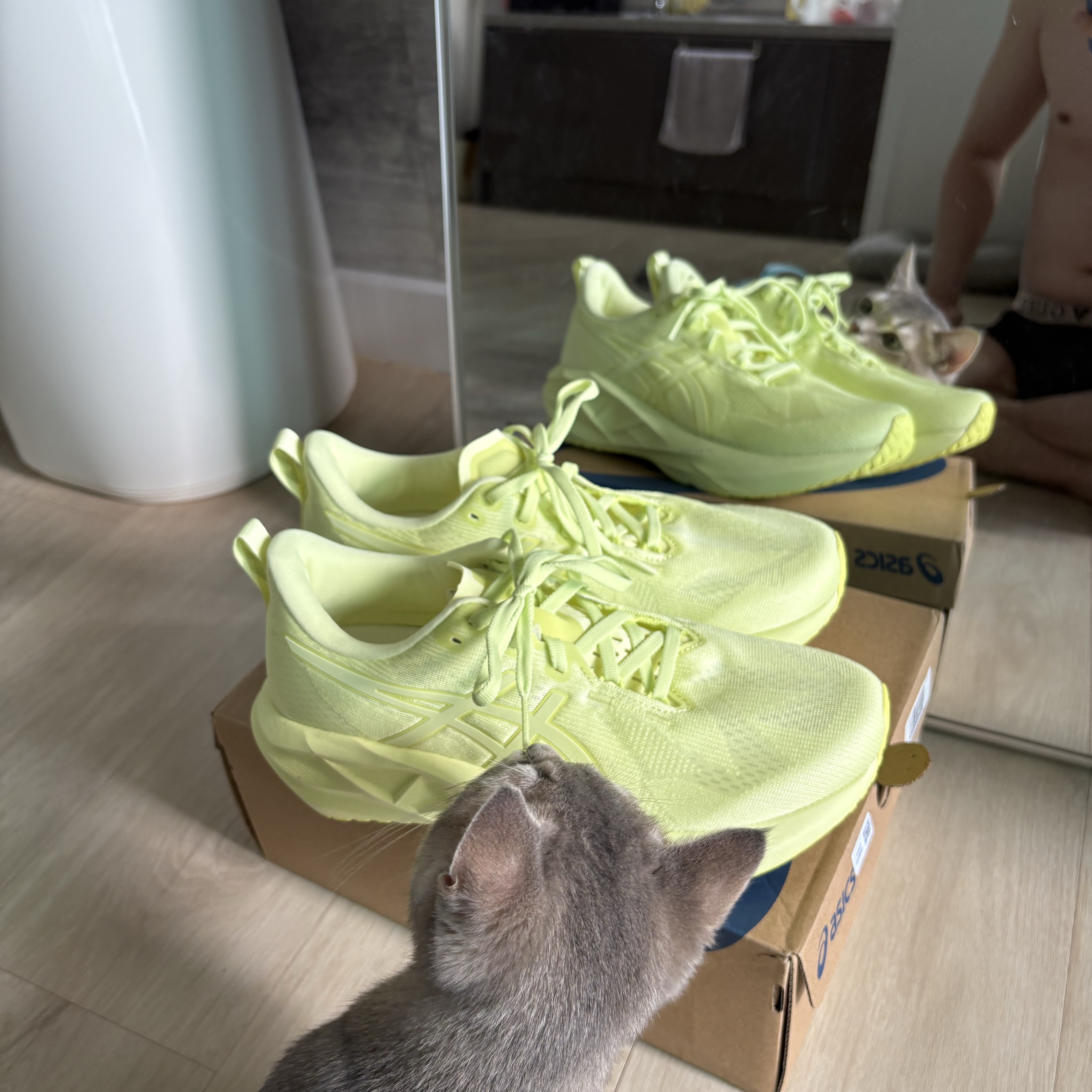 Asics Novablast 5 Lite Show Huddle Yellow 착용 스타일