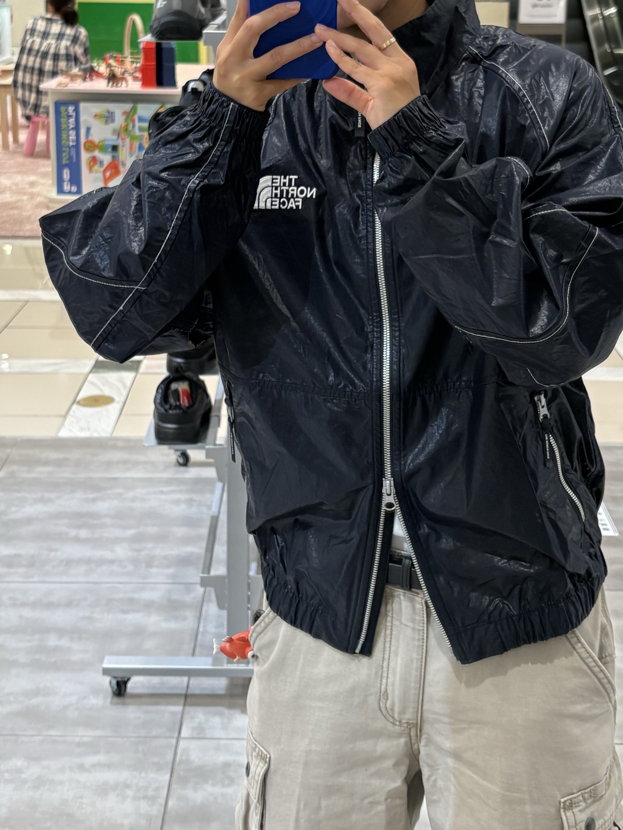 The North Face White Label Novelty Olema Jacket Black 착용 스타일