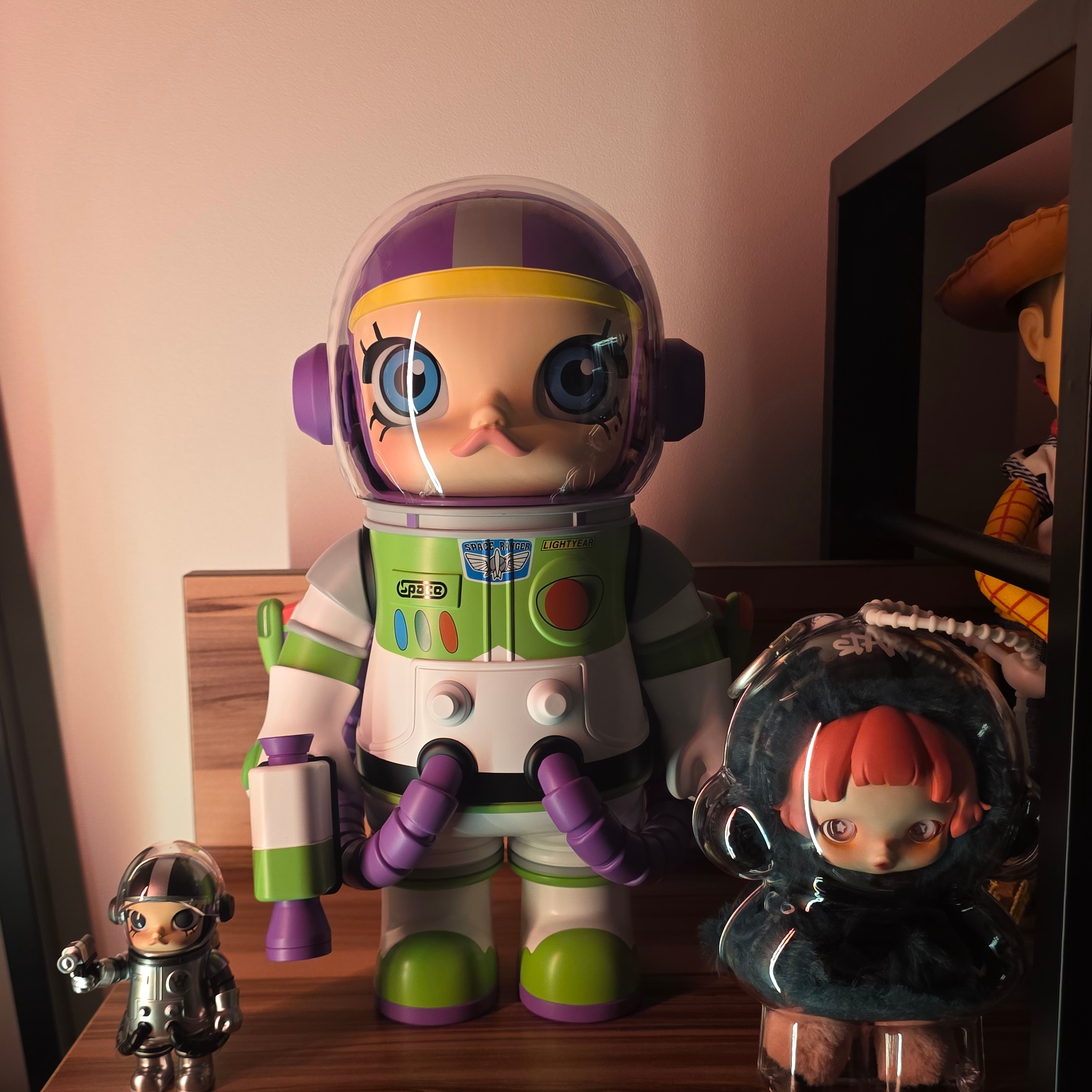 Pop Mart Mega Space Molly 400% Buzz Lightyear 착용 스타일 - 3