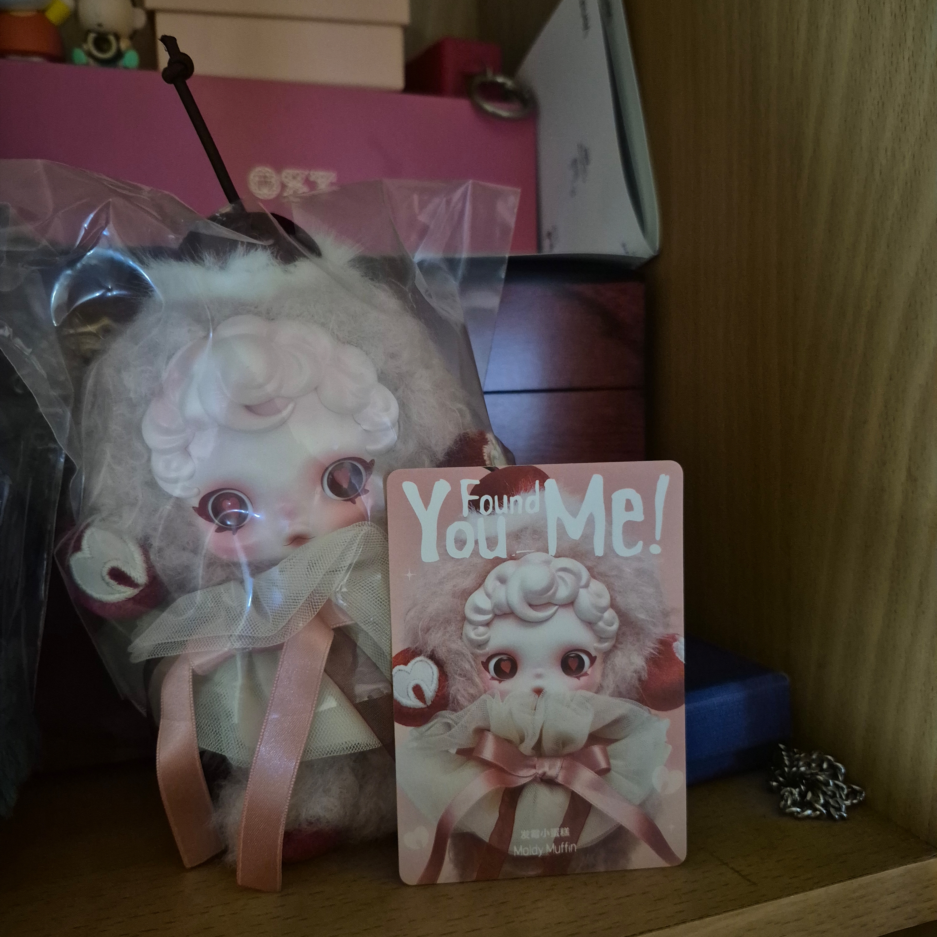 Pop Mart Skullpanda You Found Me ! Series Plush Doll Pendant Moldy Muffin (Opened Case) 착용 스타일
