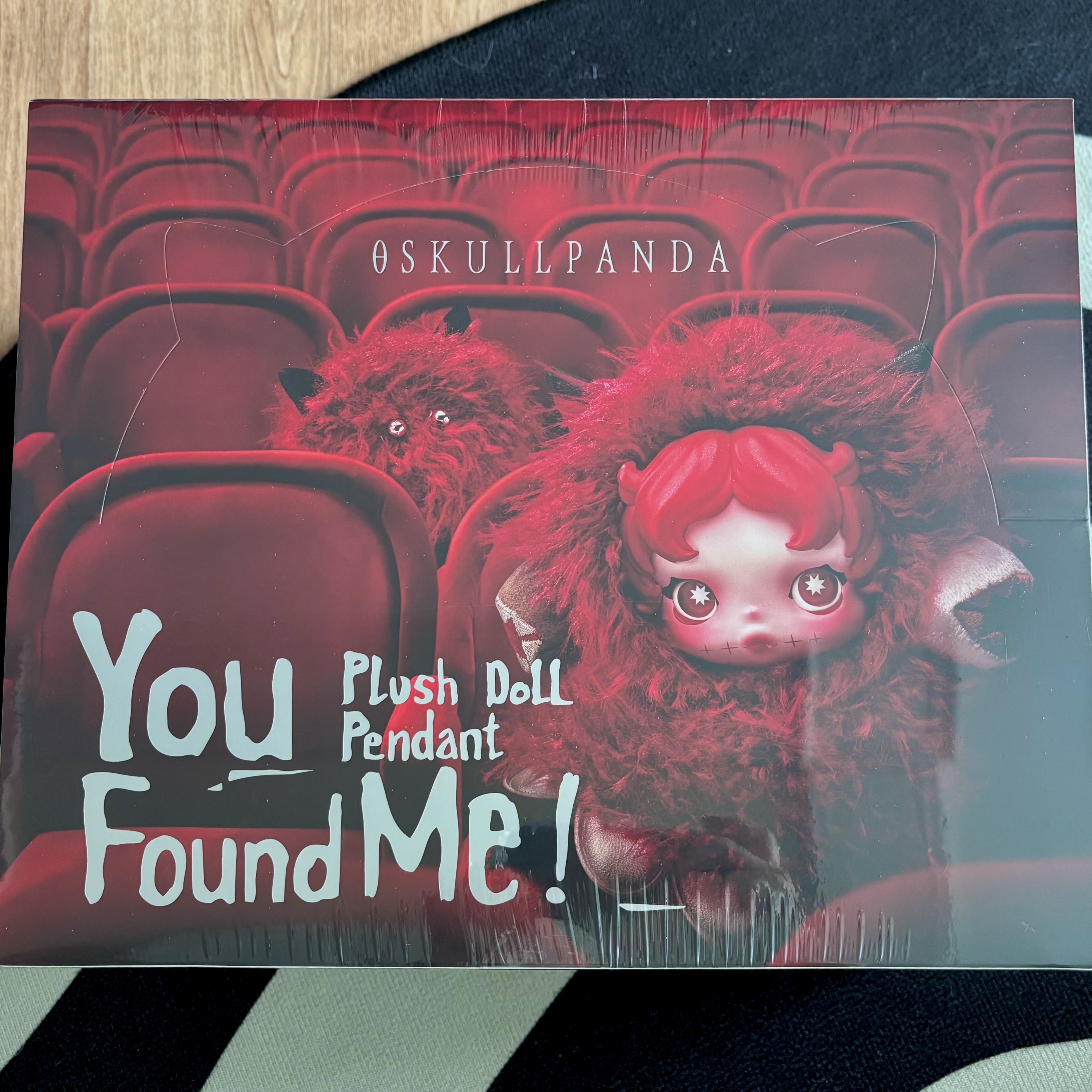 Pop Mart Skullpanda You Found Me ! Series Plush Doll Pendant Sealed Case (9 Blind Boxes) 착용 스타일 - 1