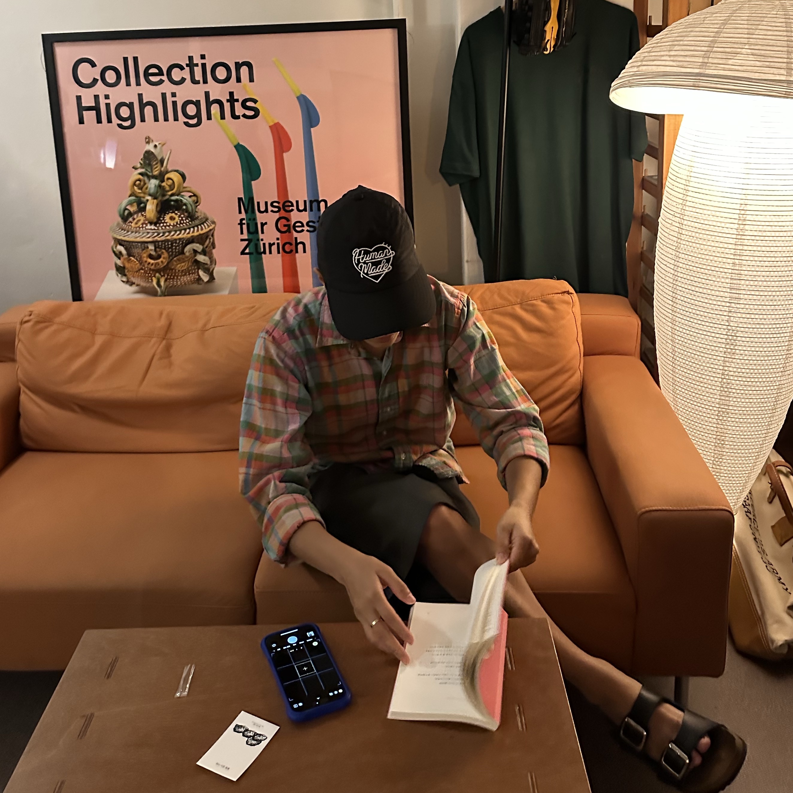 Human Made 5 Panel Nylon Cap Black 착용 스타일