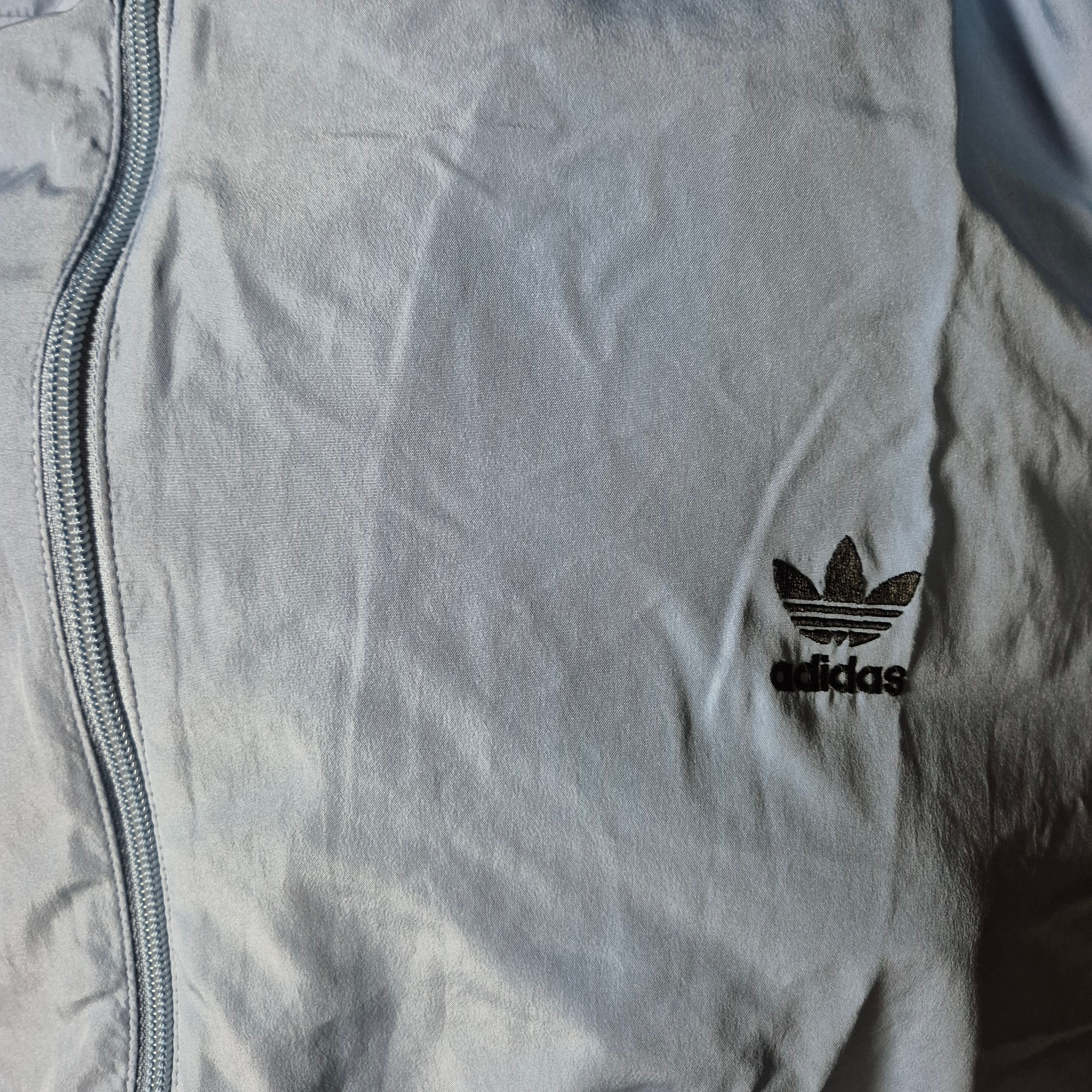 (W) Adidas Adilenium Season 3 Oversized Track Top Ash Blue Black - US Sizing 착용 스타일