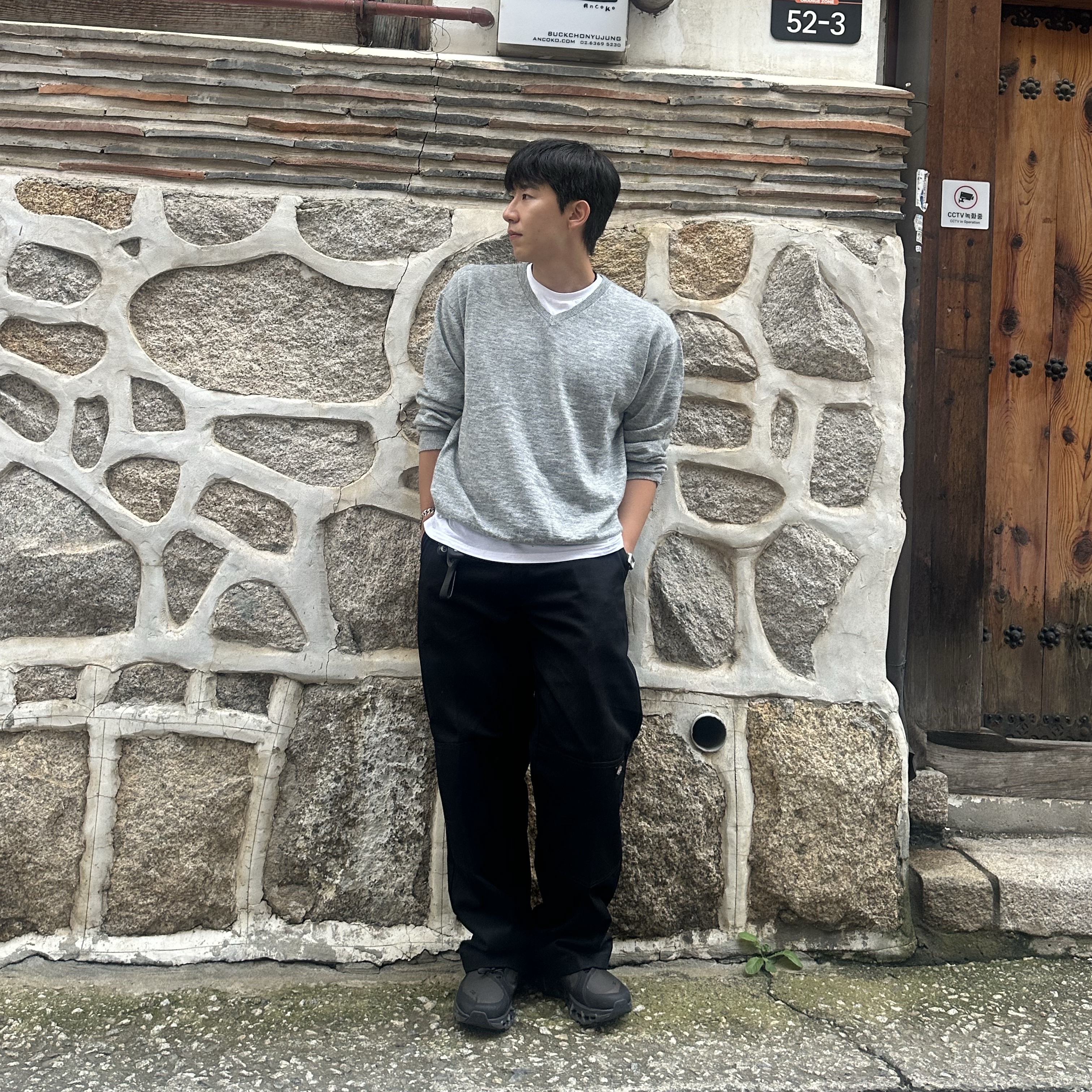 On Running x Post Archive Faction (Paf) Cloudmonster 2 Thorn Brown 착용 스타일