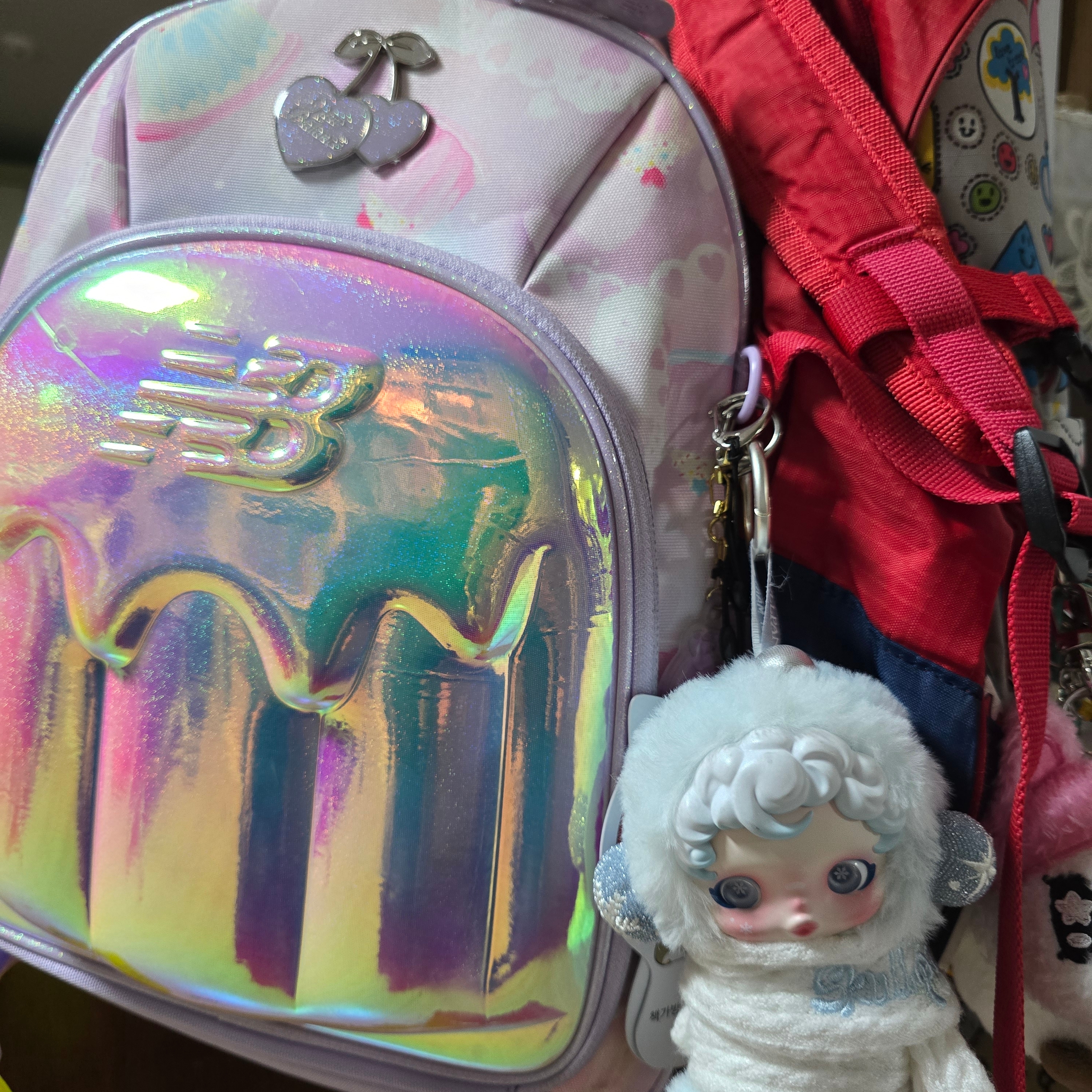 Pop Mart Skullpanda Winter Symphony Series Keyring Song of Snow (Opened Case) 착용 스타일 - 2