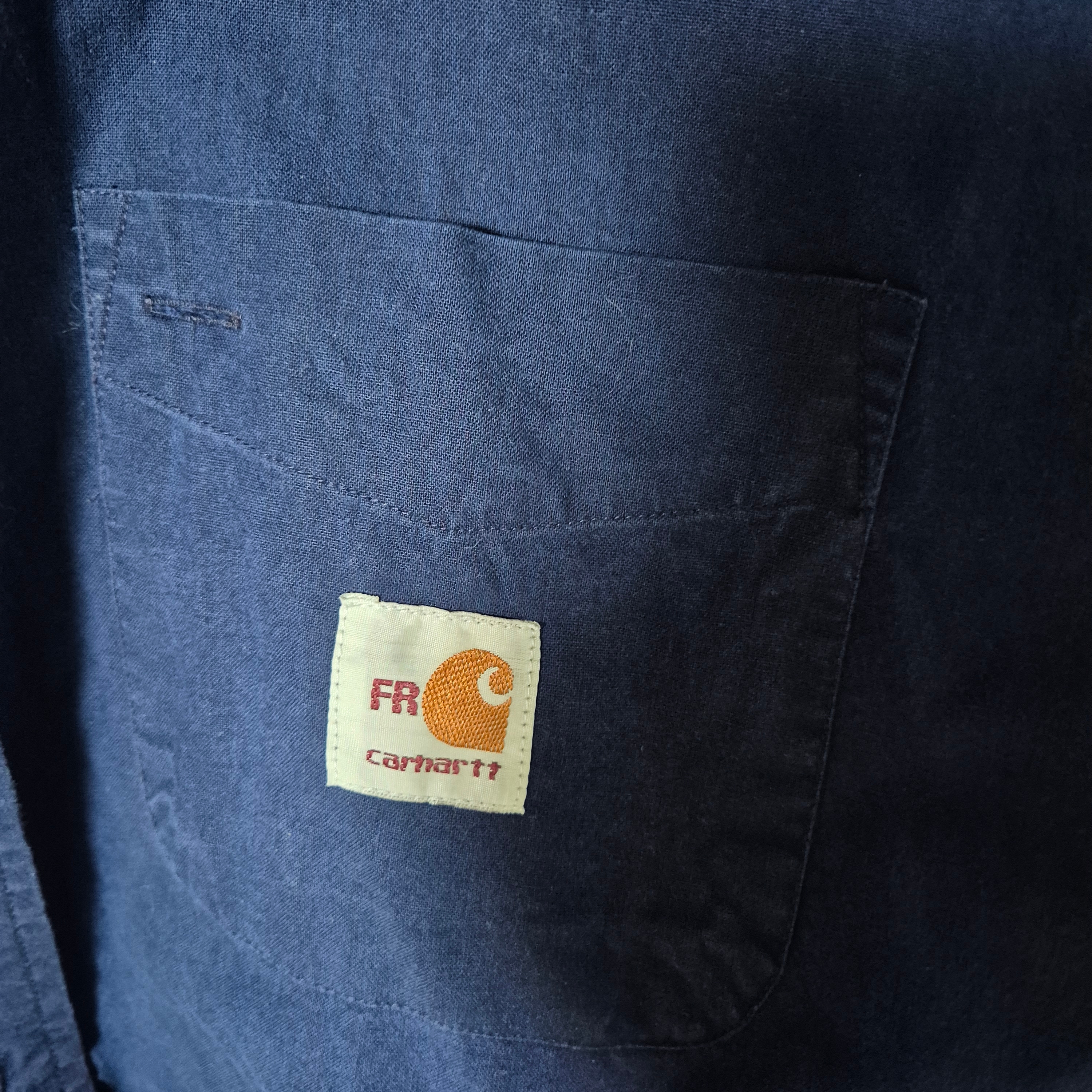 (W) Carhartt WIP Lovilia Shirt Blue Heavy Stone Wash 착용 스타일