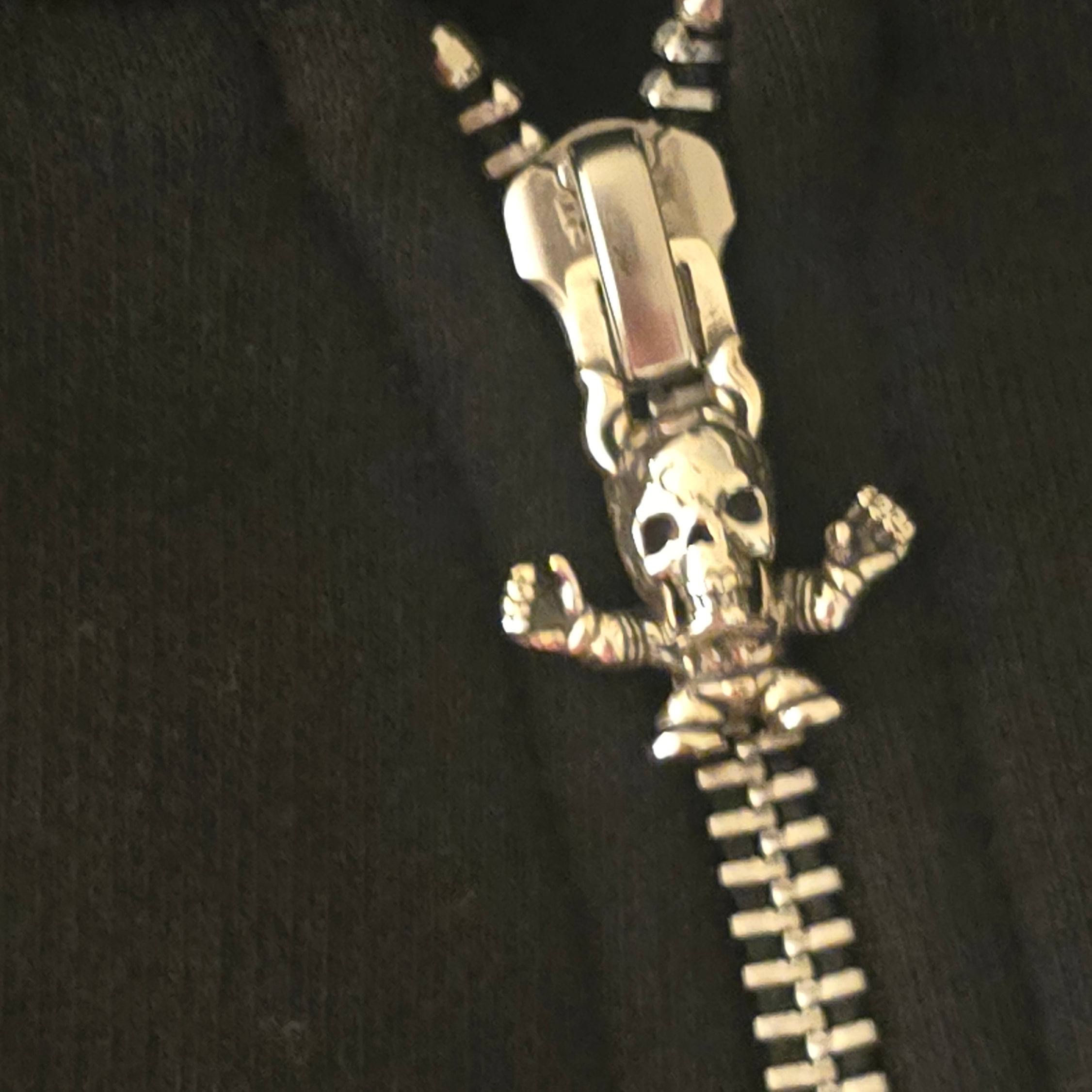 Chrome Hearts Multi Foti Fleece Zip Up Hoodie Black 착용 스타일 - 3