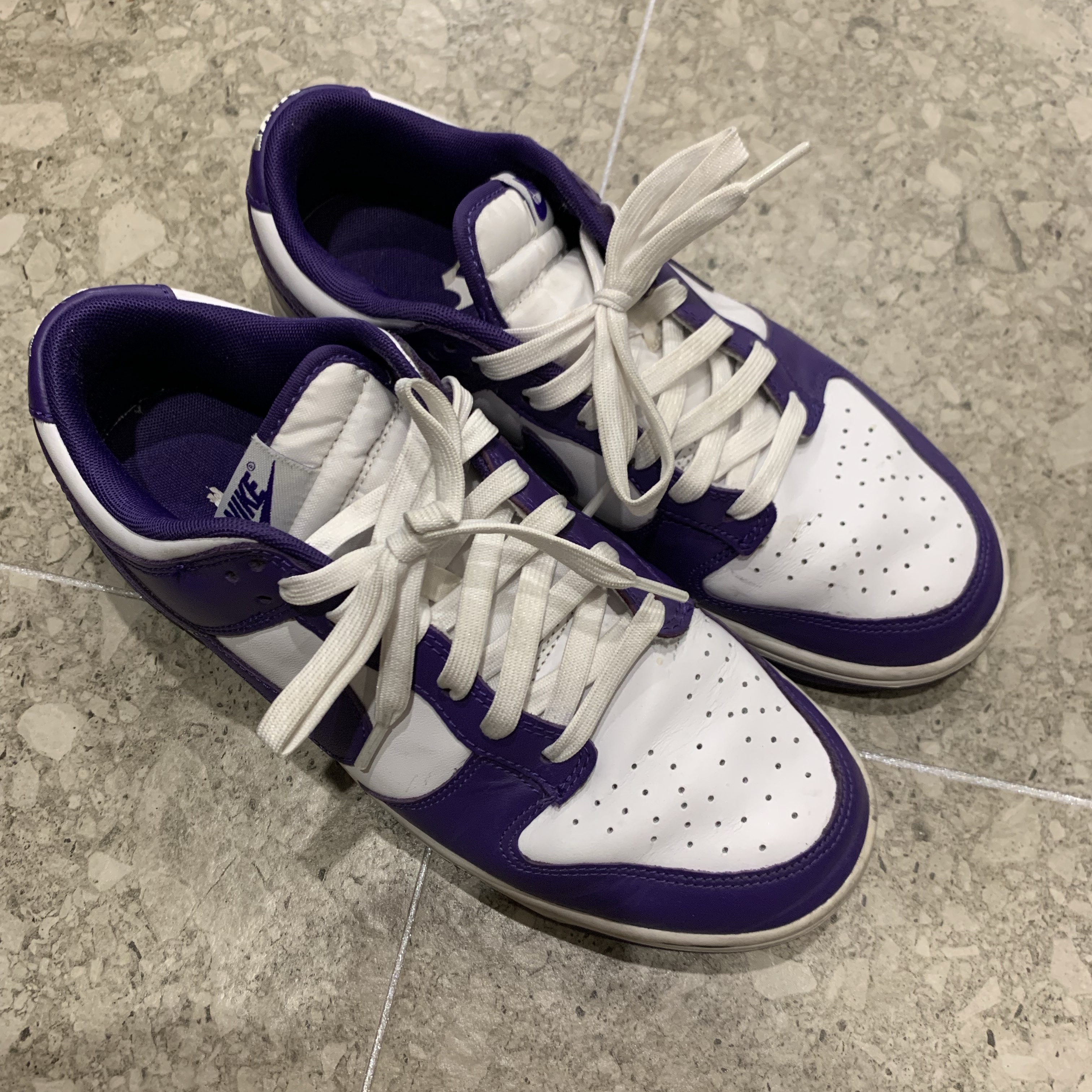 Nike Dunk Low Retro Championship Court Purple 착용 스타일