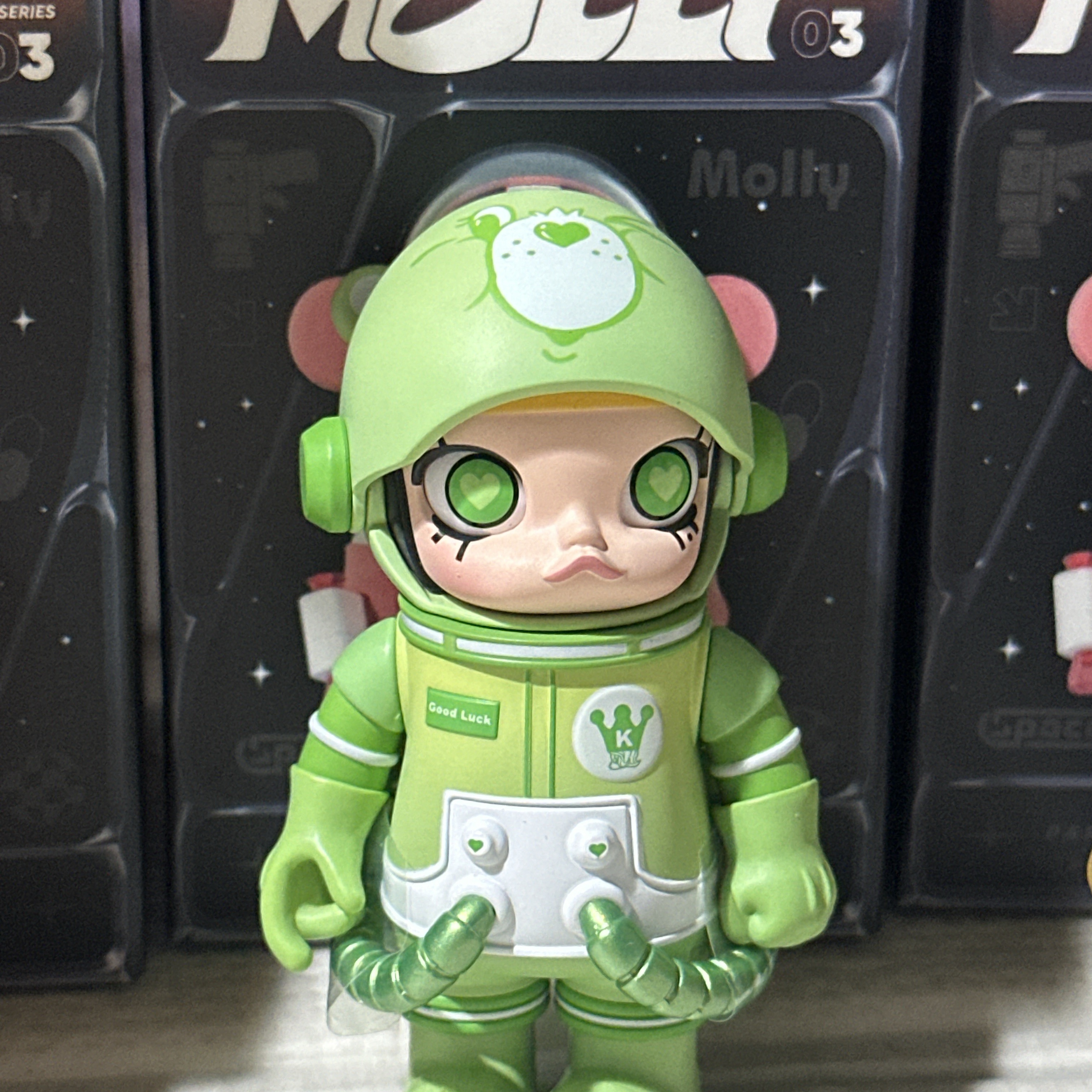Pop Mart Mega Space Molly 100% Series4 Lalacompany - Durianman (Opened Case), Pop Mart Mega Space Molly Series 3 Tetris (Opened Case) 착용 스타일 - 6