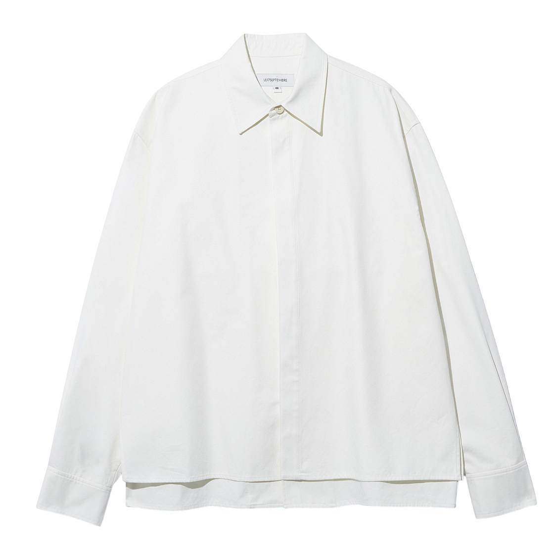 르917 더블 레이어드 코튼 셔츠 화이트(LE17SEPTEMBRE Double Layered Cotton Shirts White)
