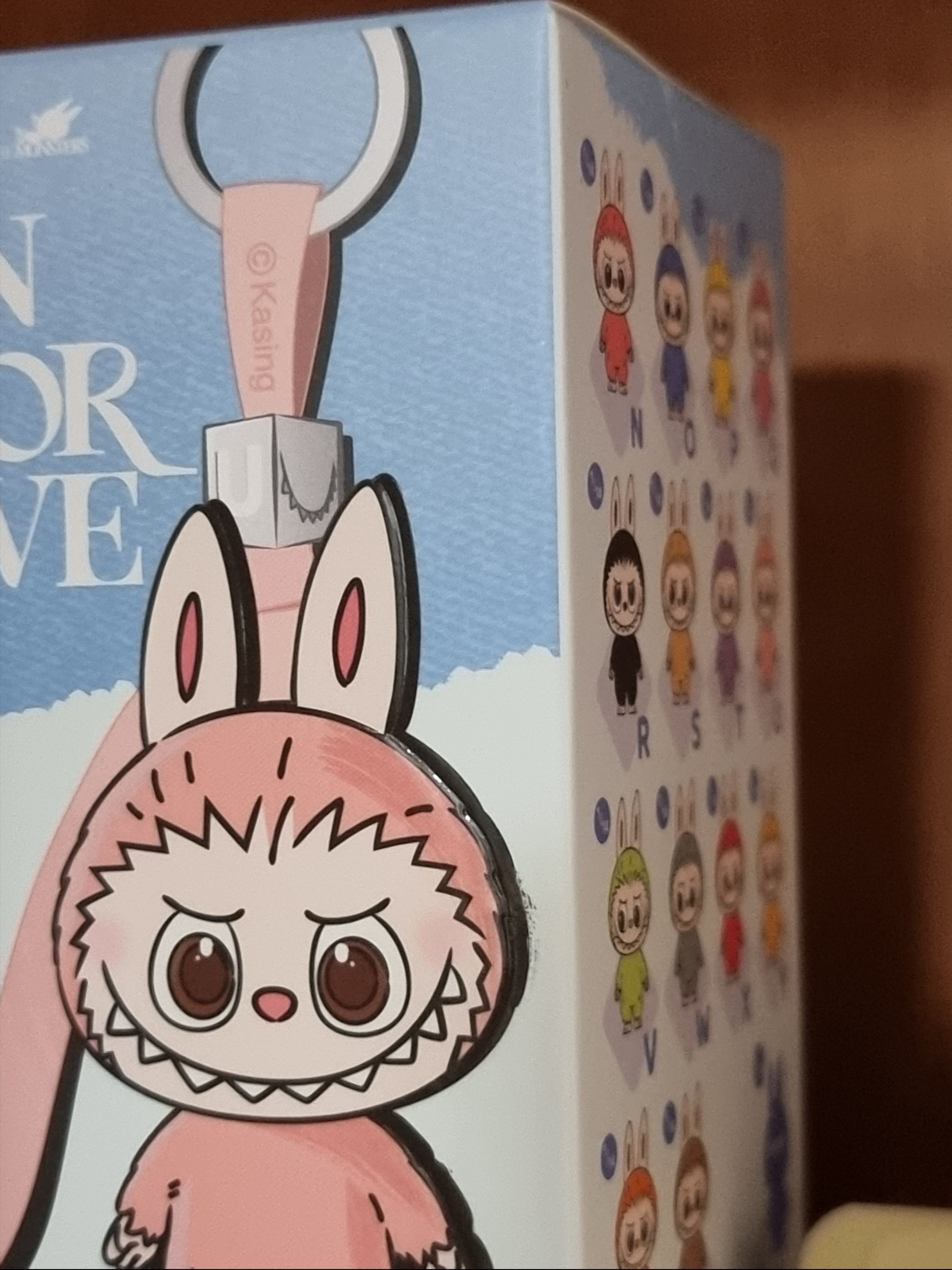 Pop Mart Labubu The Monsters Pin For Love Series Vinyl Plush Pendant Sealed Case (N-Z) (1 Blind Box) 착용 스타일