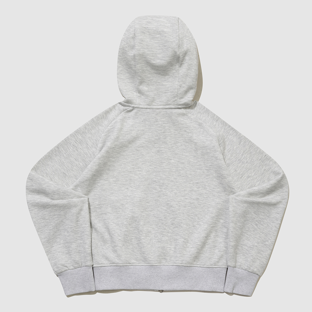 르꼬끄 스포르티브 여성 루즈핏 모달 멜로우 후드 집업 - 그레이(QQ422OFTO1)(le coq sportif Women's Loose-Fit Modal Mellow Hooded Zip-Up Jacket Grey) - 3