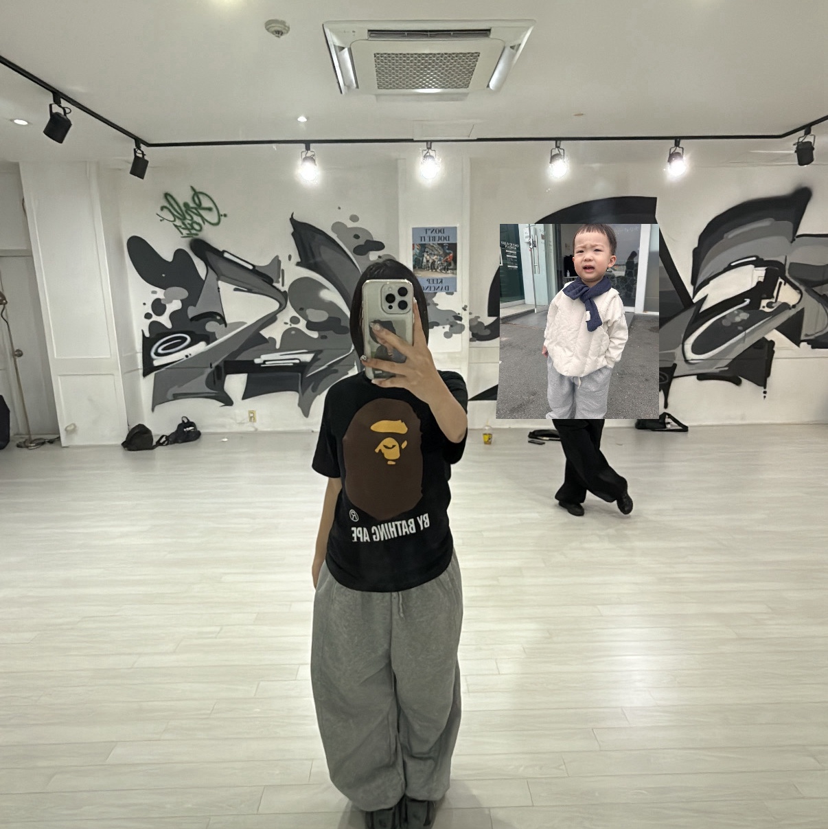 BAPE By Bathing Ape T-Shirt Black 착용 스타일