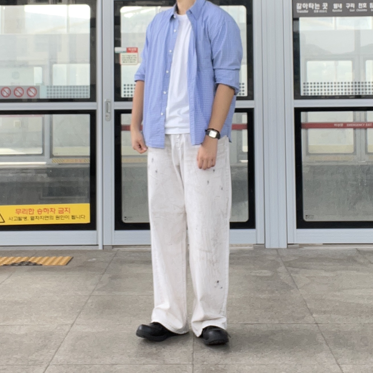 Asics Winjob CP111 Black, Casio AQ-230GG-9A 착용 스타일 - 2