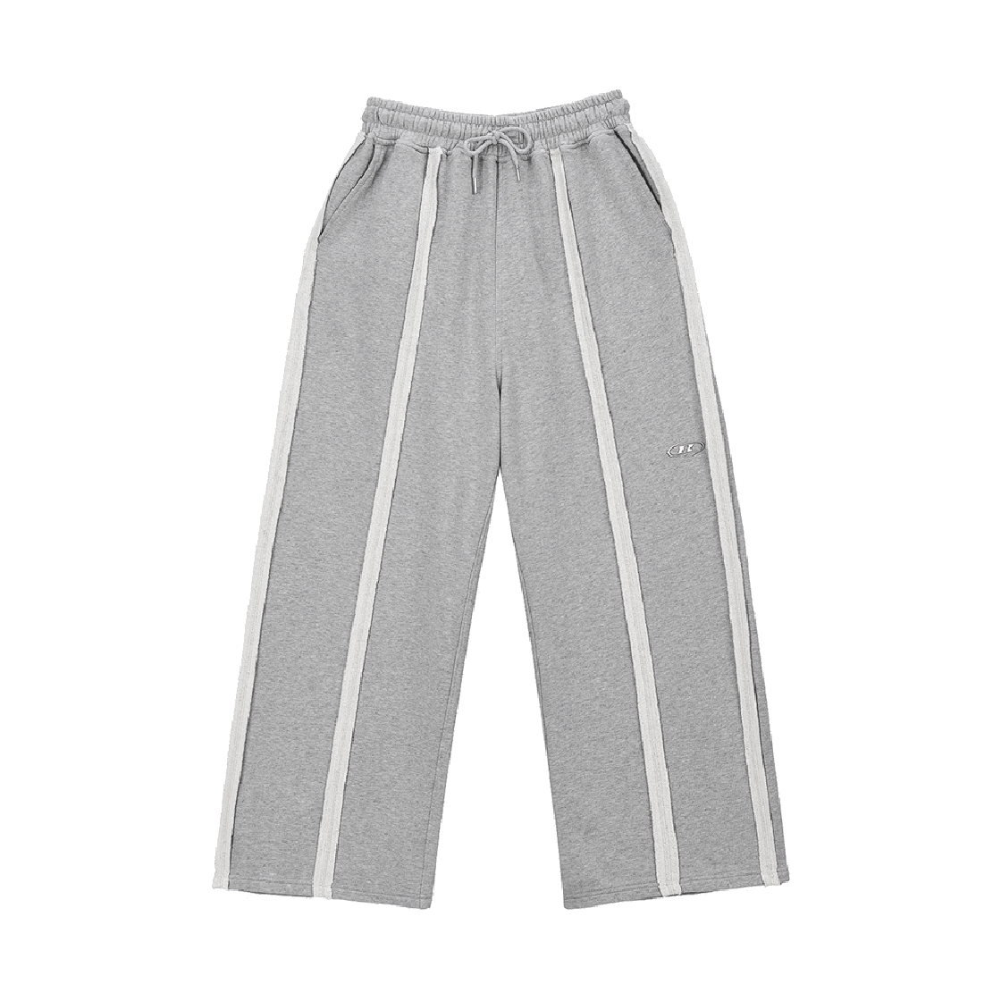 본투윈 리버스 아웃심 와이드 팬츠 멜란지 그레이