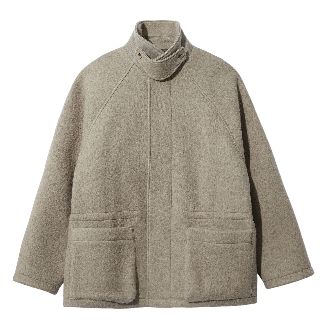 르917 울 헌팅 하프 코트 그레이(LE17SEPTEMBRE Wool Hunting Half Coat Gray)