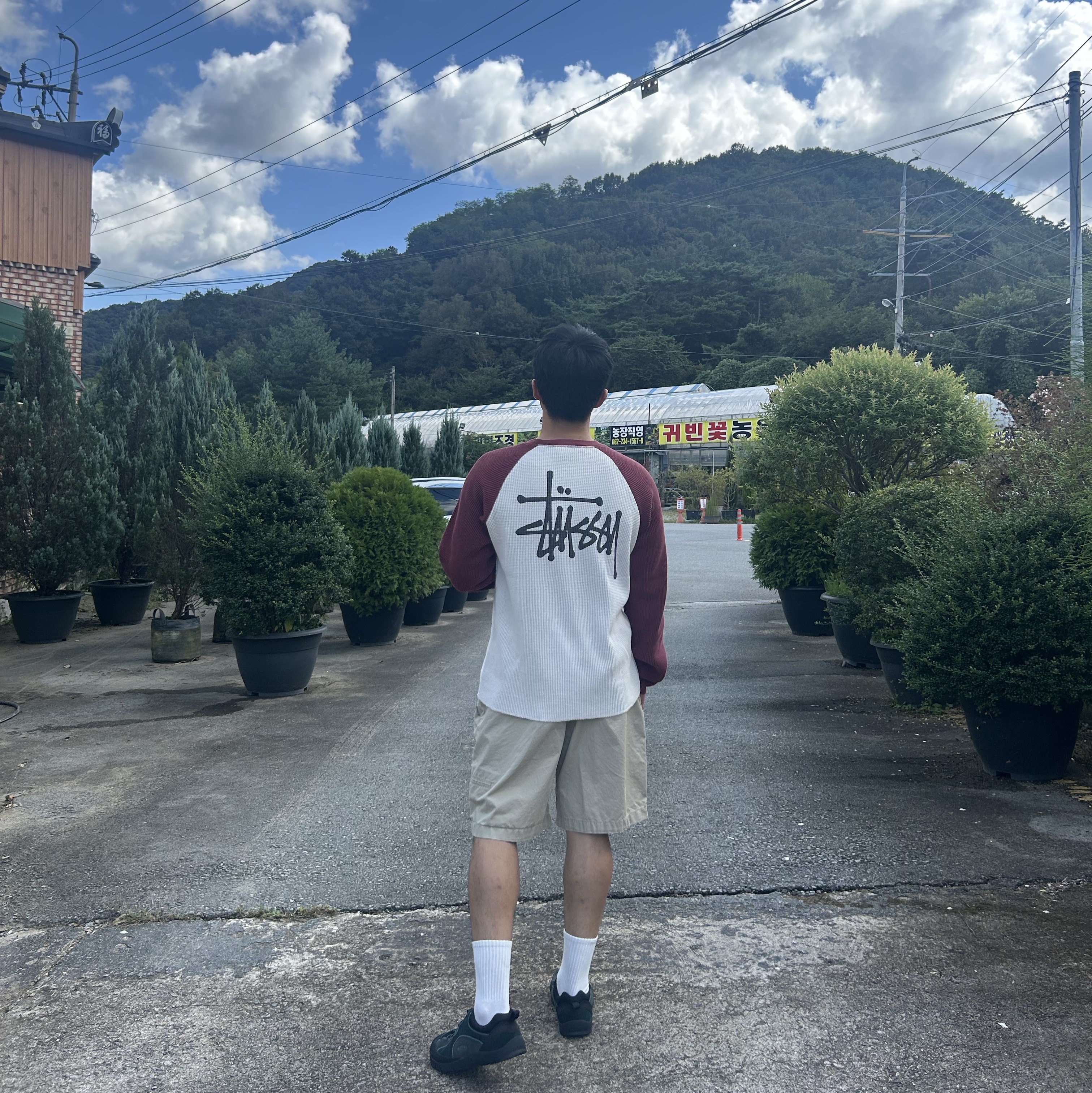 Stussy Basic Stussy Thermal 2 Tone LS T-Shirt Off White, Keen x Eastlogue Jasper Rocks Sneakers Scarab Arctic 착용 스타일