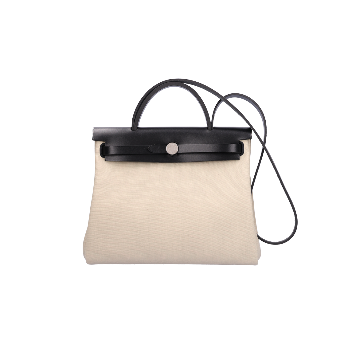 IT68JHT9U7ST Hermes Herbag Zip 31 Canvas Black B Engraving