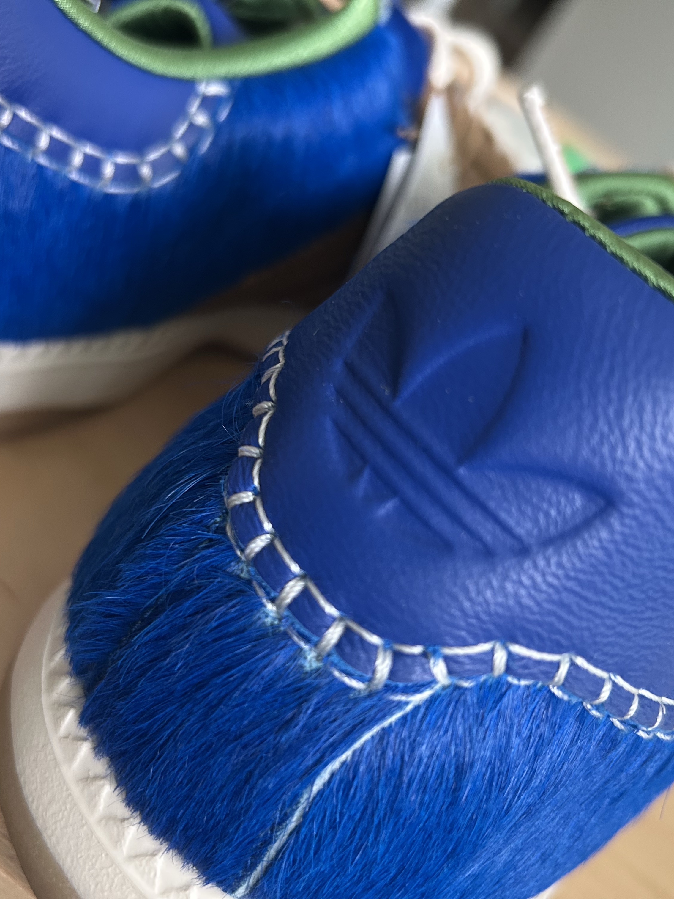 Adidas x Wales Bonner Samba Millennium Supplier Color Royal Blue 착용 스타일