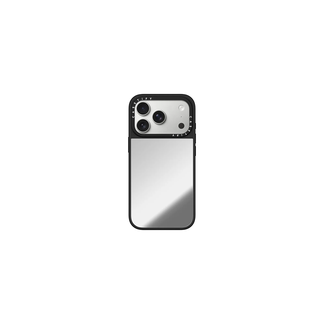 케이스티파이 아이폰 커스텀 맥세이프 호환 미러 케이스 실버 미러 블랙 범퍼(Casetify iPhone Custom Magsafe Mirror Case Silver Mirror Black Bumper) - 2