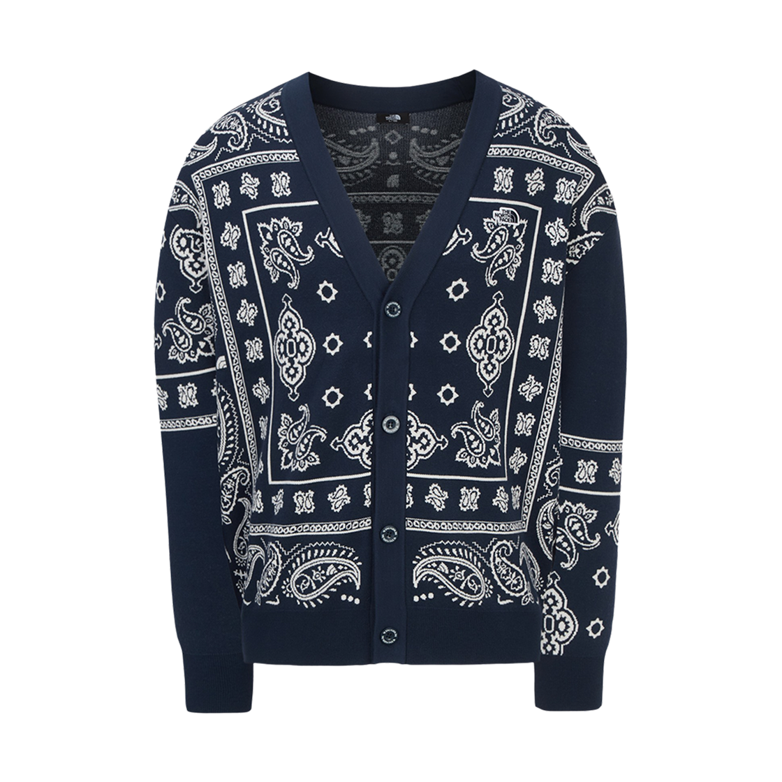 NJ5SR55A The North Face Paisley Cardigan Midnight Navy - 25FW