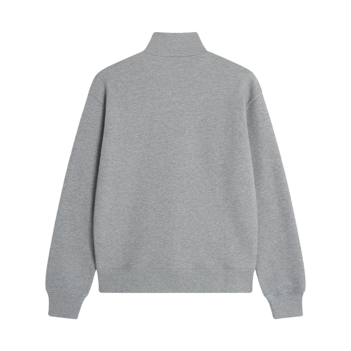 메종 키츠네 폭스 헤드 컴포트 하프 집 스웨트셔츠 미디움 그레이 멜란지(Maison Kitsune Fox Head Comfort Half Zip Sweatshirt Medium Grey Melange) - 2