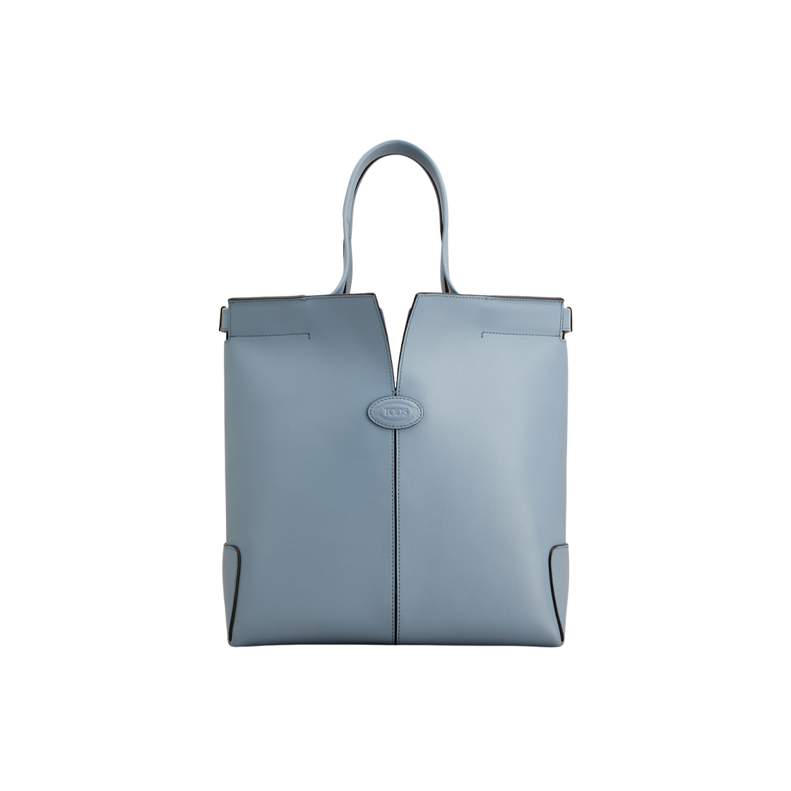 XBWDBMAT200RORU227 Tod's Di Bag Folio in Leather Small Light Blue