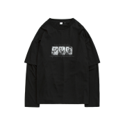 Polyteru Graphic Double Layer Tee (Guest) Black