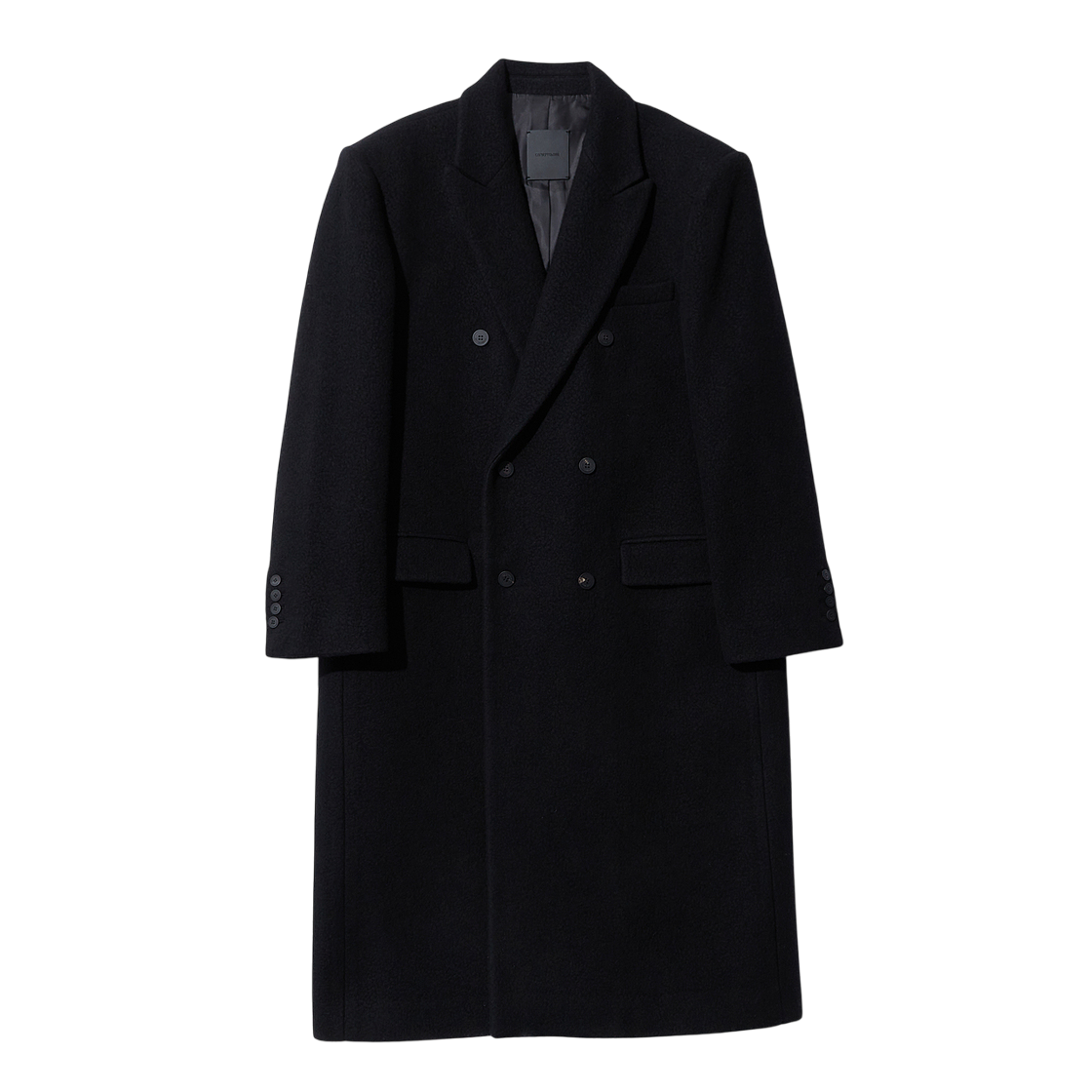 르917 더블 브레스트 롱 코트 블랙(LE17SEPTEMBRE Double Breasted Long Coat Black)