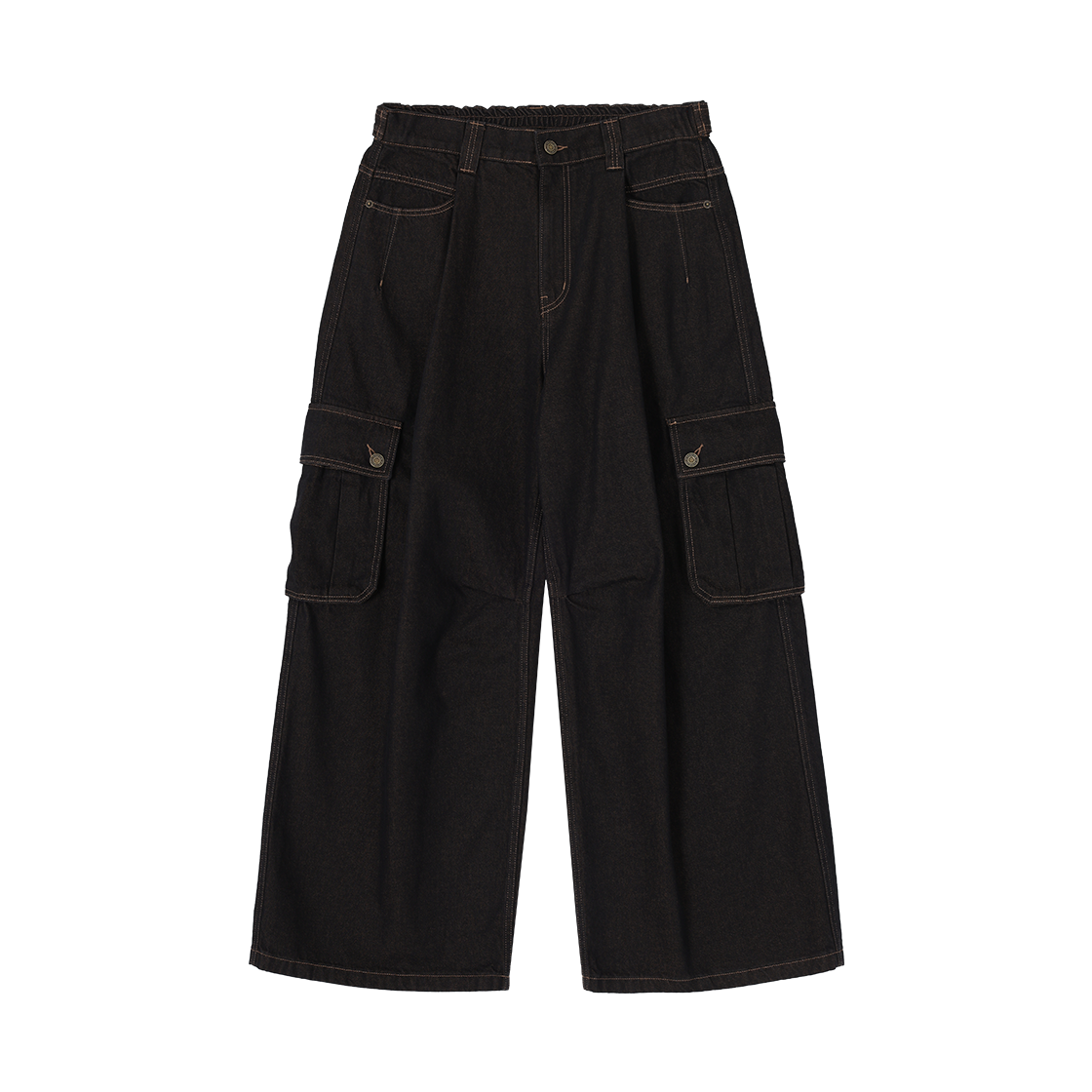 SH5PT530GY SONGZIO HOMME Cargo Wide Denim Pants Grey