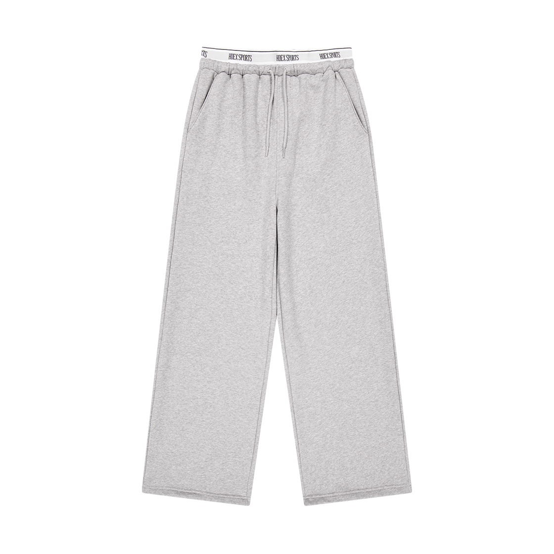 밴딩 리트릿 더블 레이어 스웨트 팬츠 (Melange Gray)
