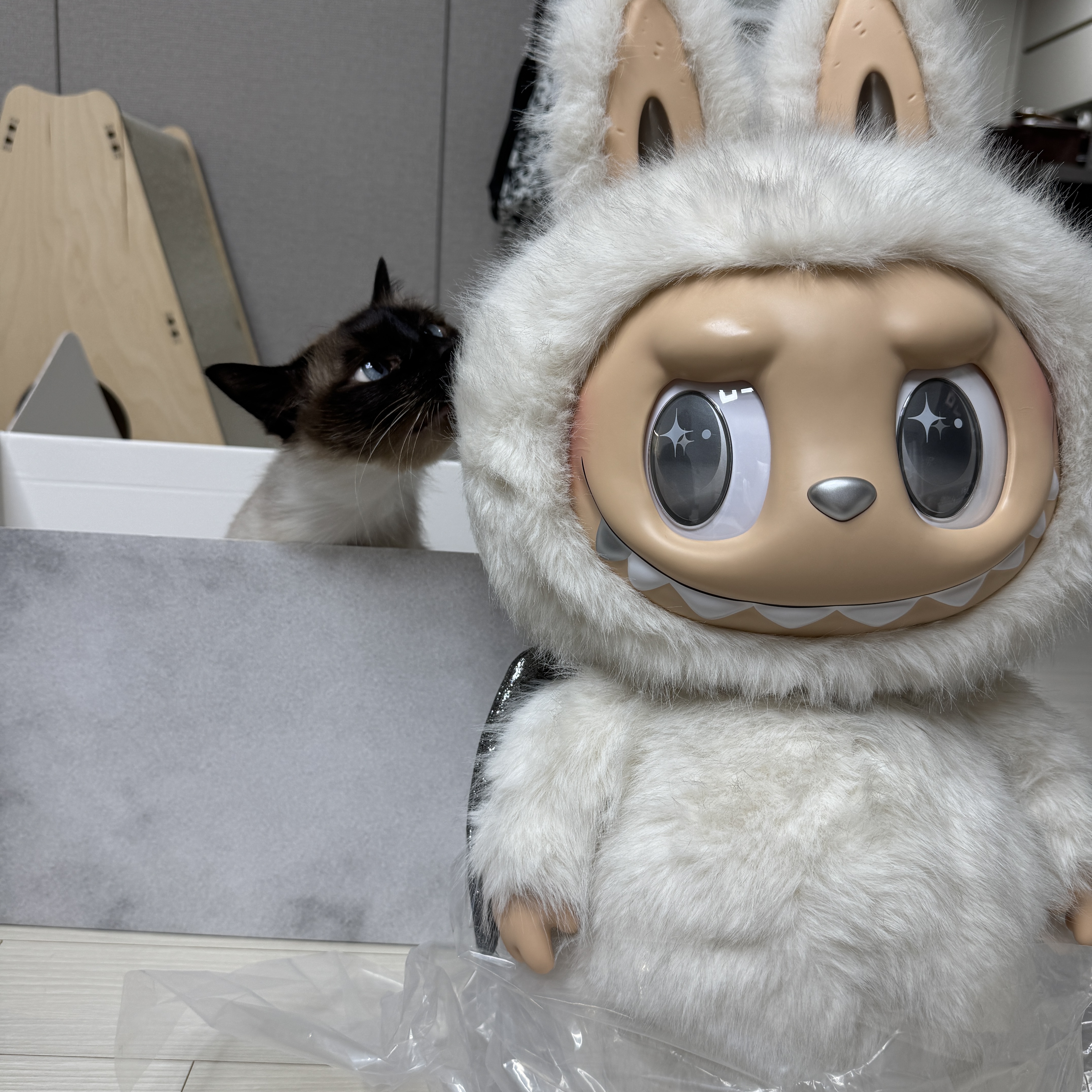 Pop Mart The Monsters Zimomo Angel In Clouds Vinyl Face Doll 착용 스타일