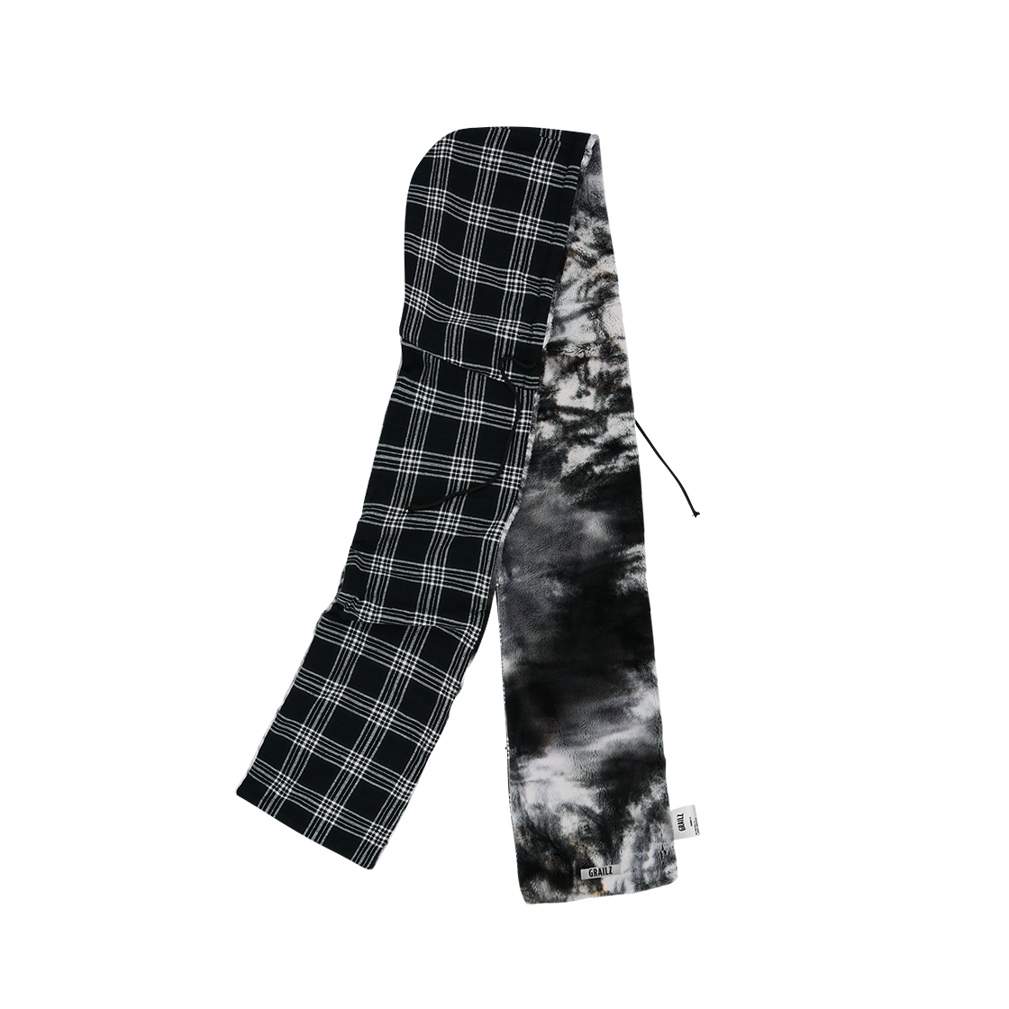 GR25FWMA04BK Grailz Reversible Hoodie Scarf Black