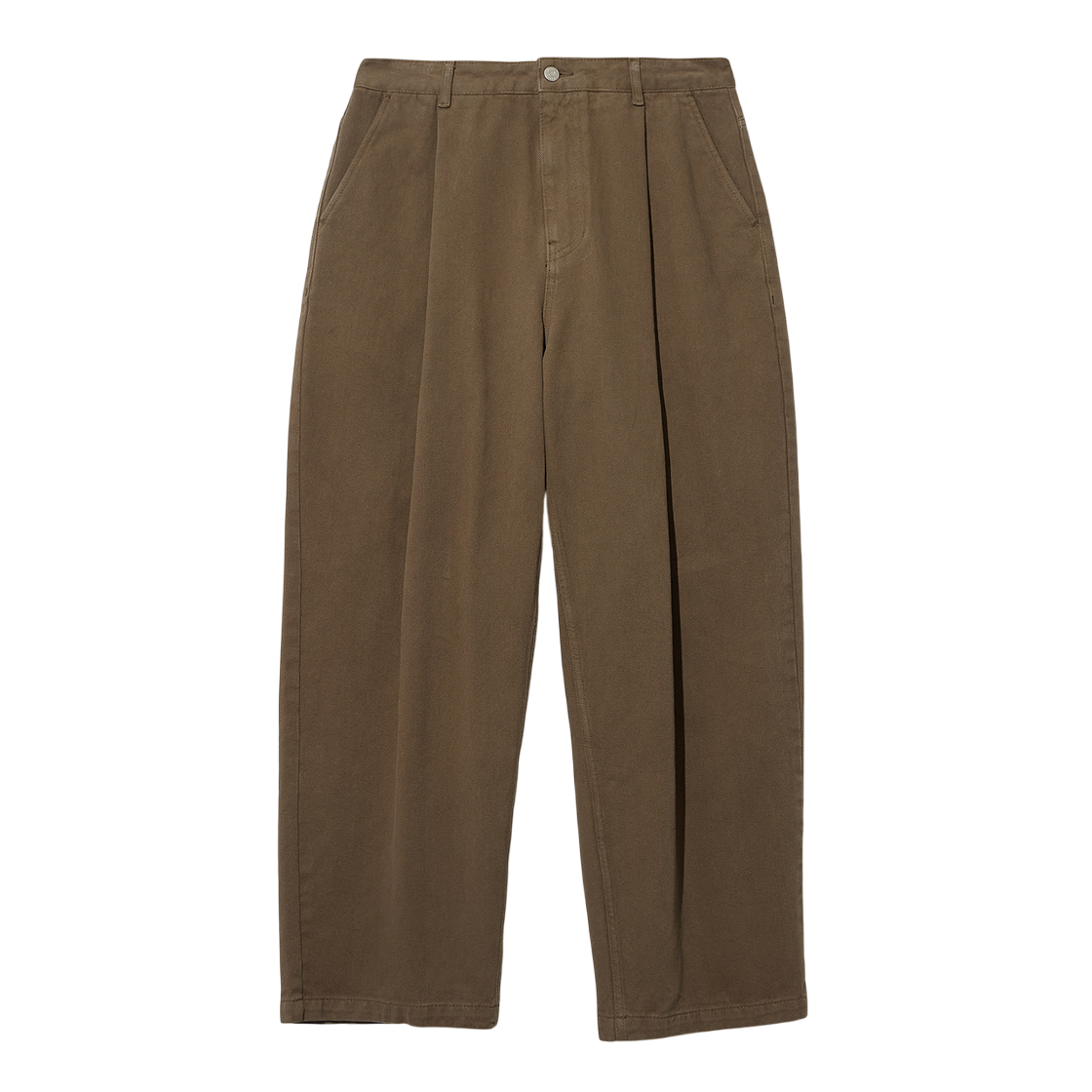 르917 원 턱 와이드 데님 브라운(LE17SEPTEMBRE One Tuck Wide Denim Brown)
