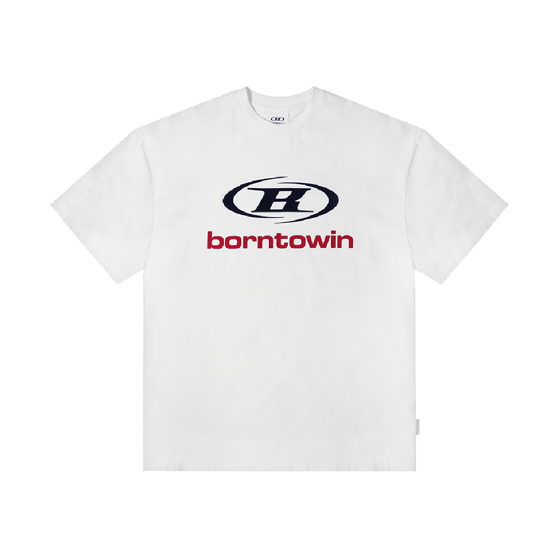 본투윈 심볼 B 로고 티셔츠 화이트(BORN TO WIN Symbol B Logo T-Shirts White)