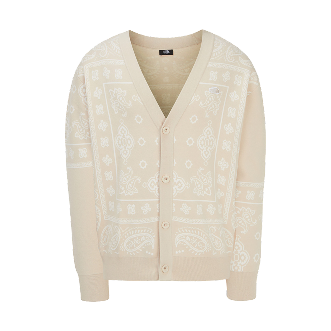 NJ5SR55C The North Face Paisley Cardigan Light Beige - 25FW