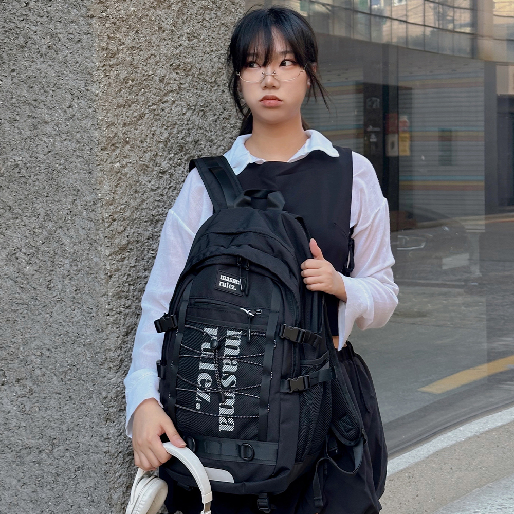 마스마룰즈 스포티 메쉬 백팩 블랙 | MASMARULEZ | KREAM