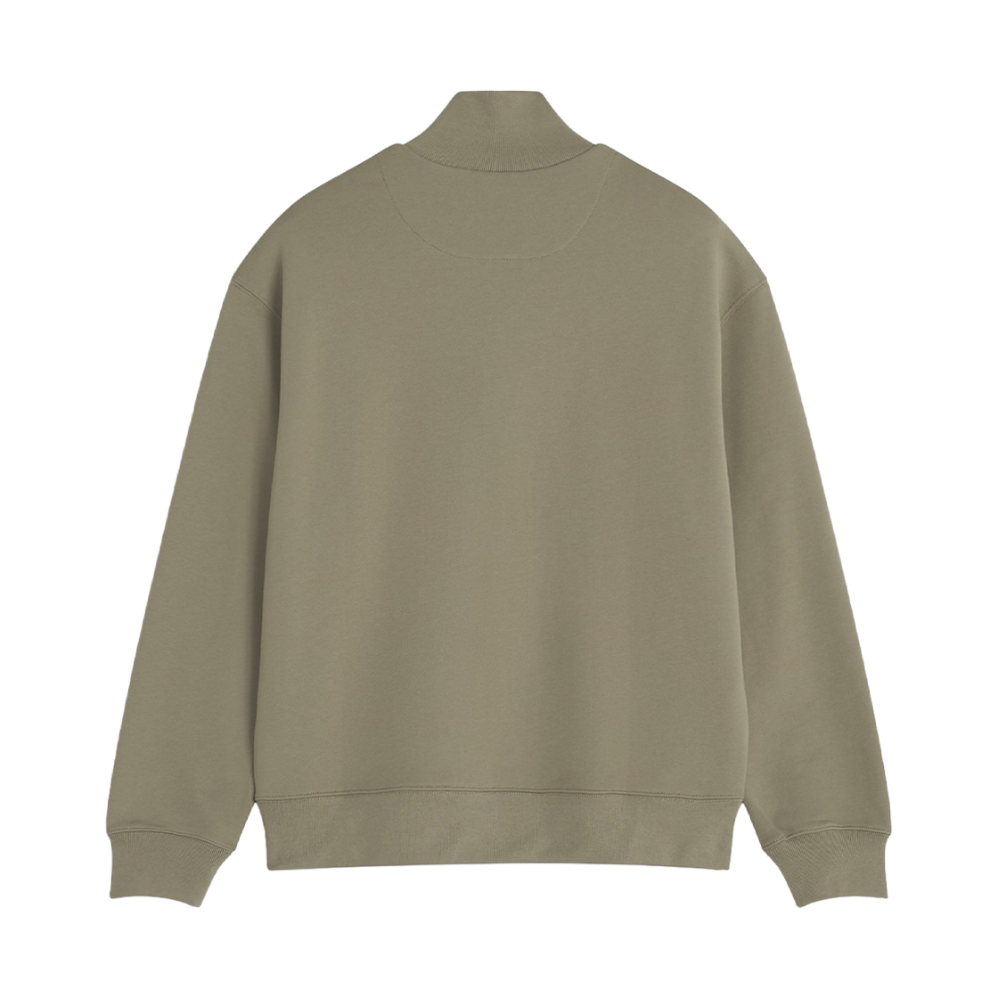 메종 키츠네 폭스 헤드 컴포트 하프 집 스웨트셔츠 스톤 베이지(Maison Kitsune Fox Head Comfort Half Zip Sweatshirt Stone Beige) - 2