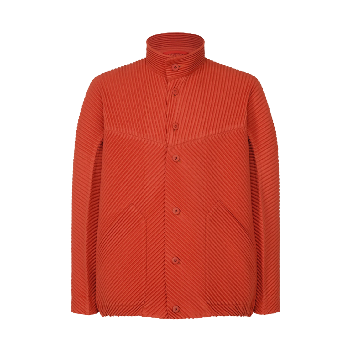 HP58-JC091-25 Homme Plisse Issey Miyake MC September Jacket Jasper Red
